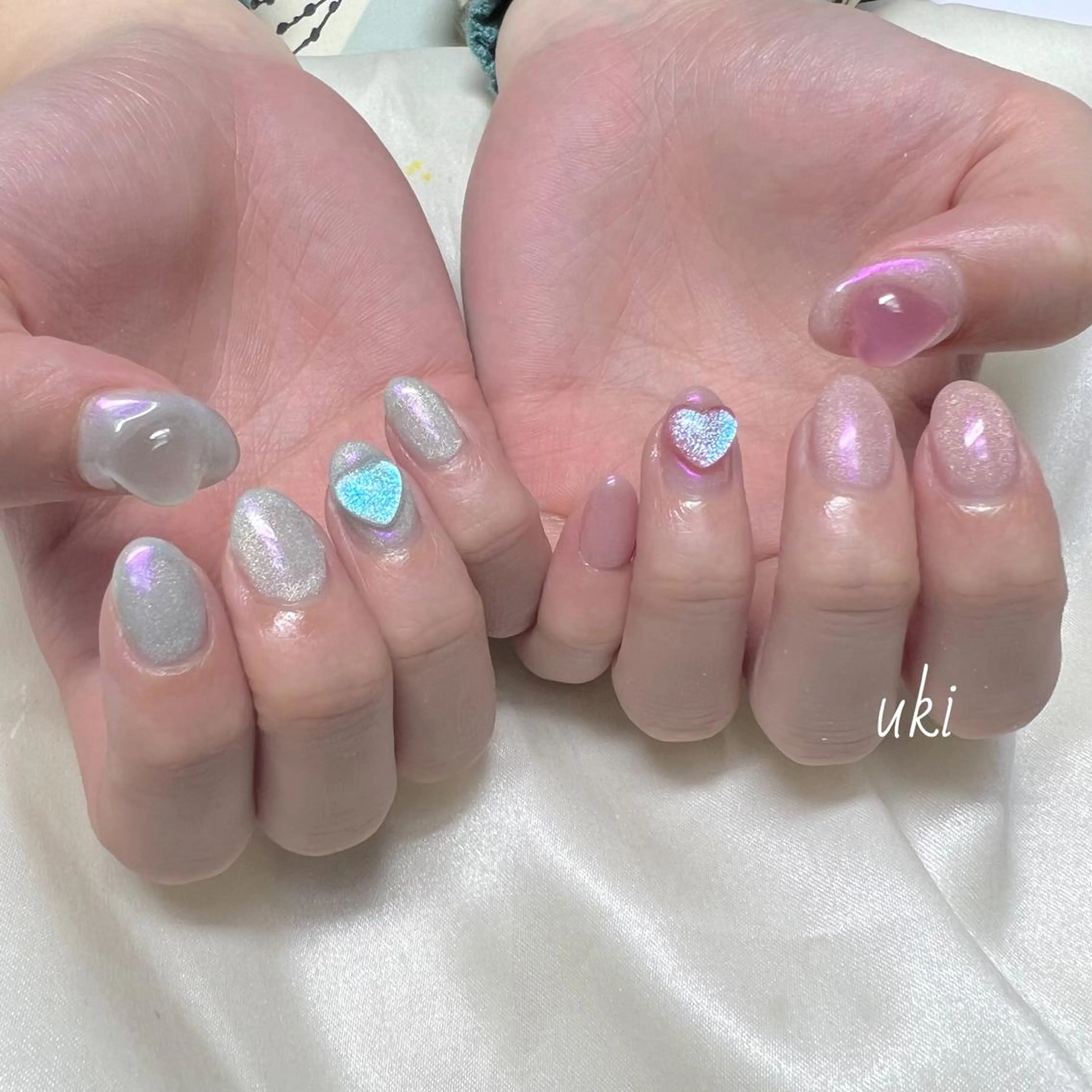 ネイル マグネットネイル ミラーネイル ハンドネイル Ameri nail /UKIのネイルデザイン
