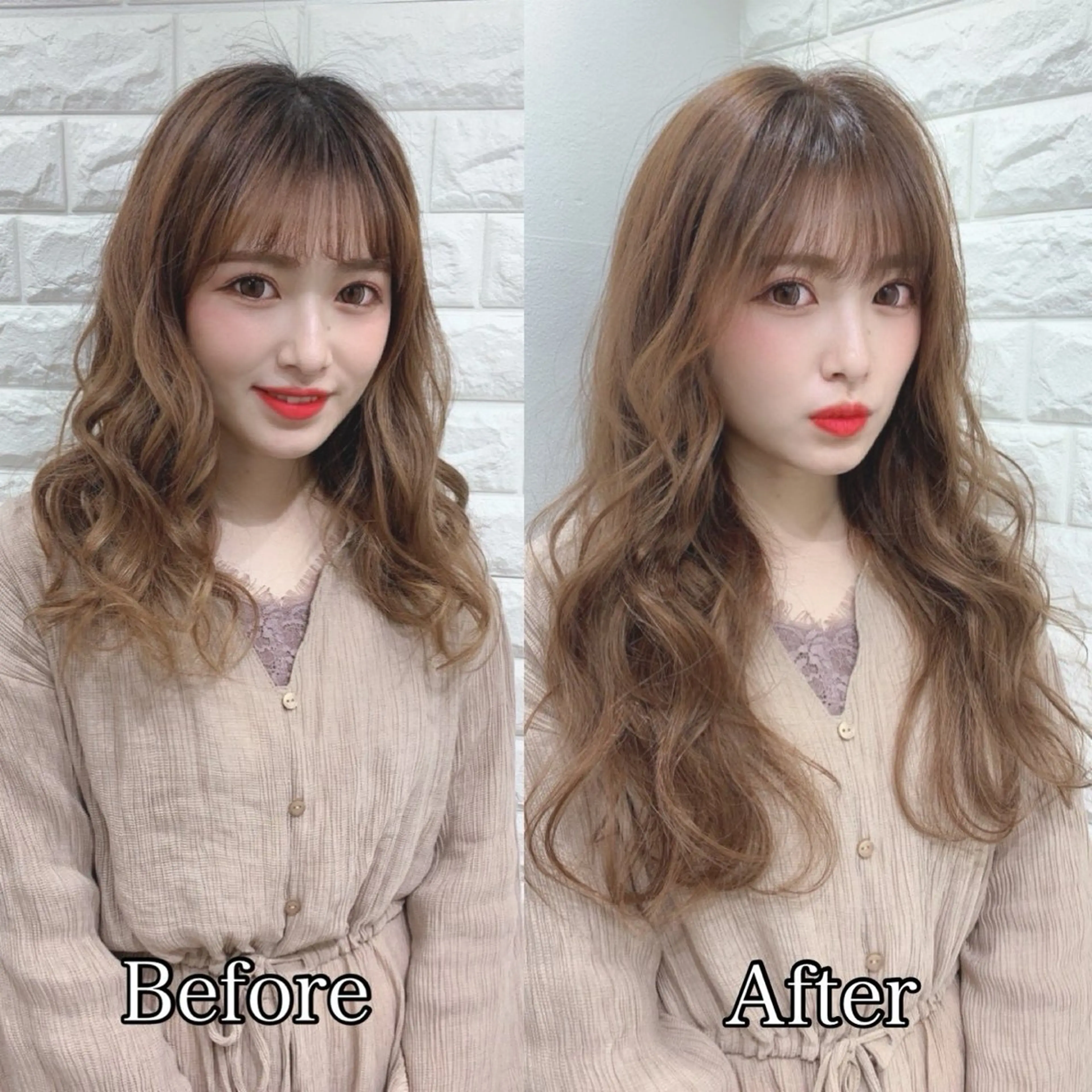 ロング プルエクステ エクステ カット ヘアカラー エクステ 吉祥寺プルエクステ 🌟hiraiのヘアスタイル