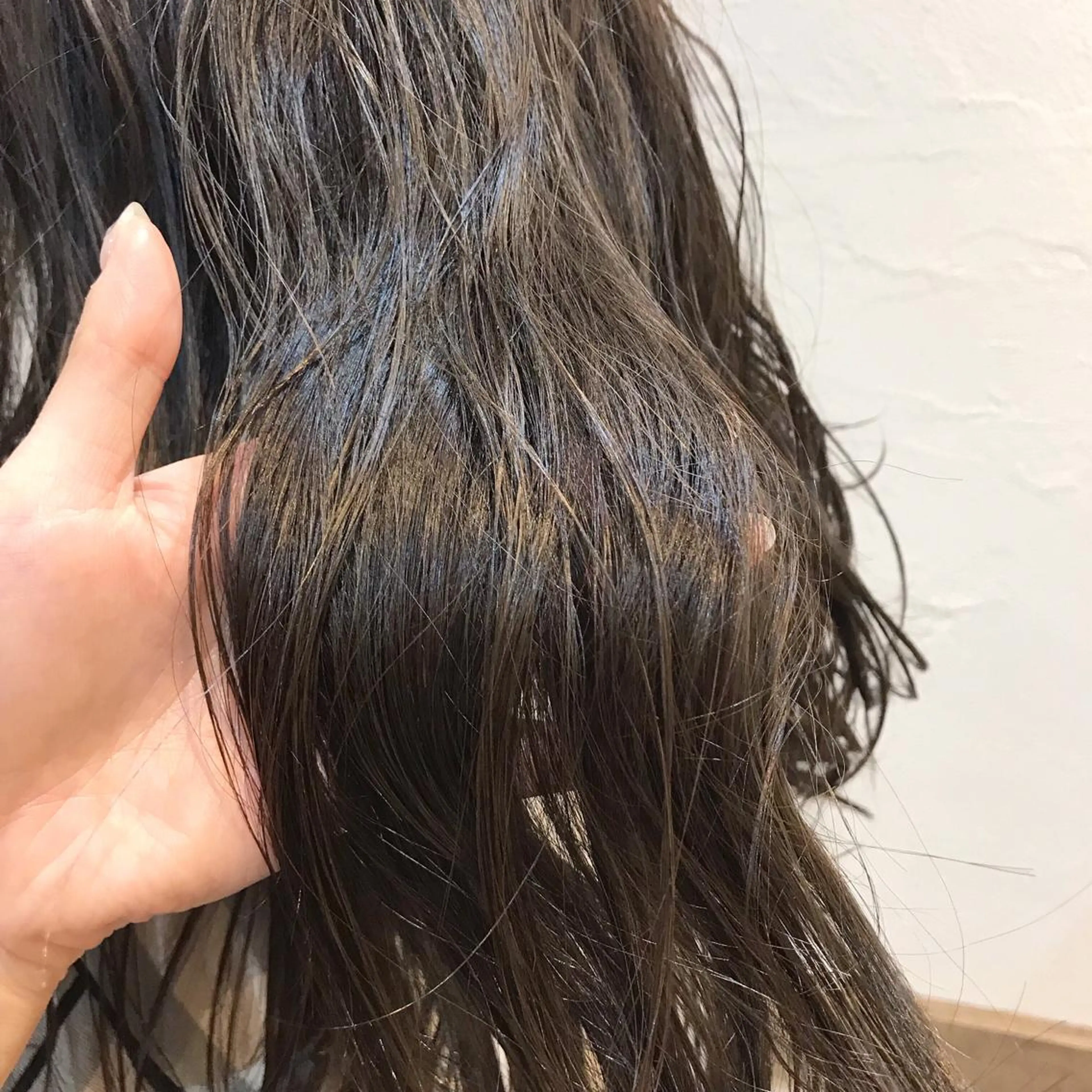 ロング カラー グレージュ カット ヘアカラー トリートメント 韓国ヘア☁️ mitsukiのヘアスタイル