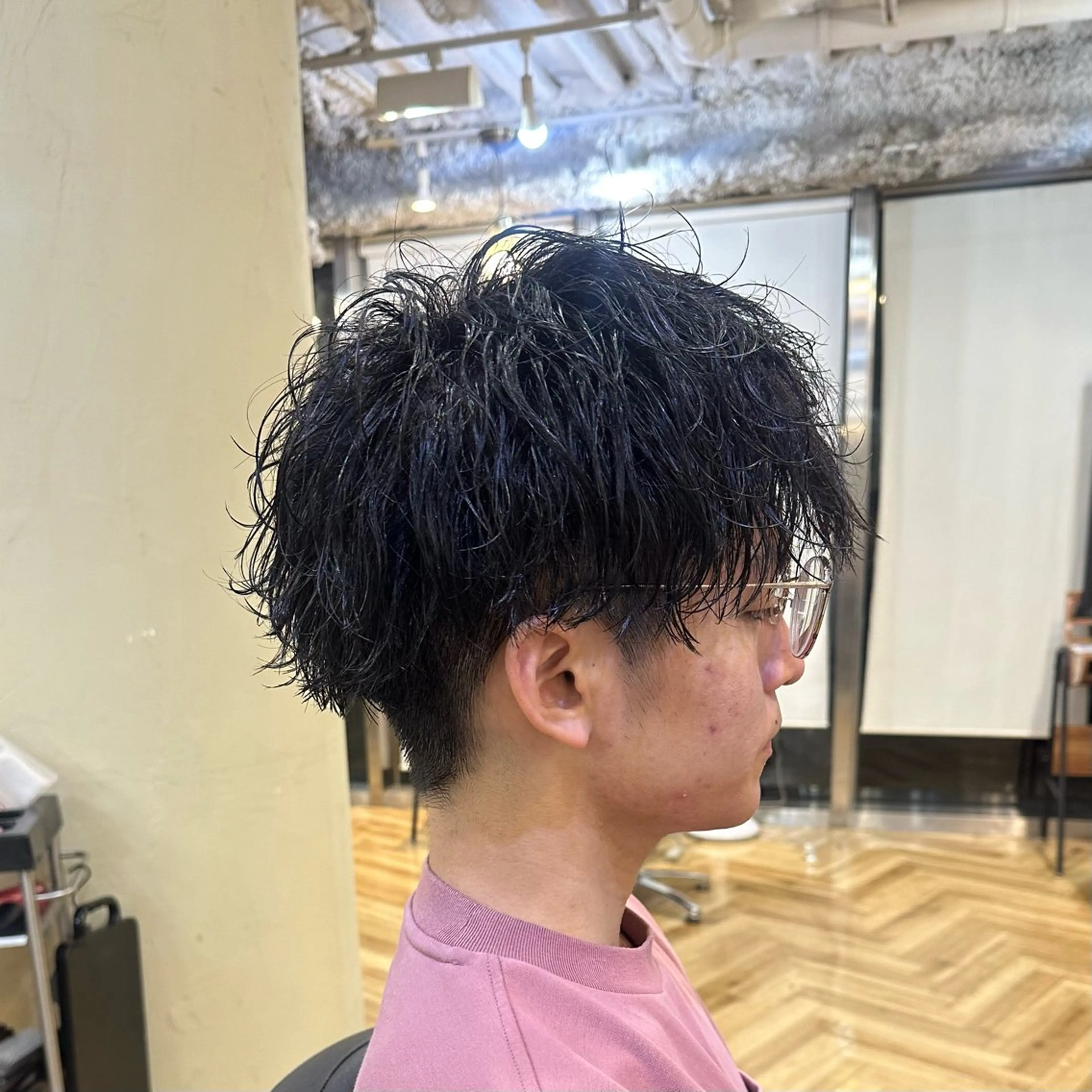 パーマ メンズ カット パーマ 渋谷/メンズパーマ/ ミディアム/田代昂平のヘアスタイル