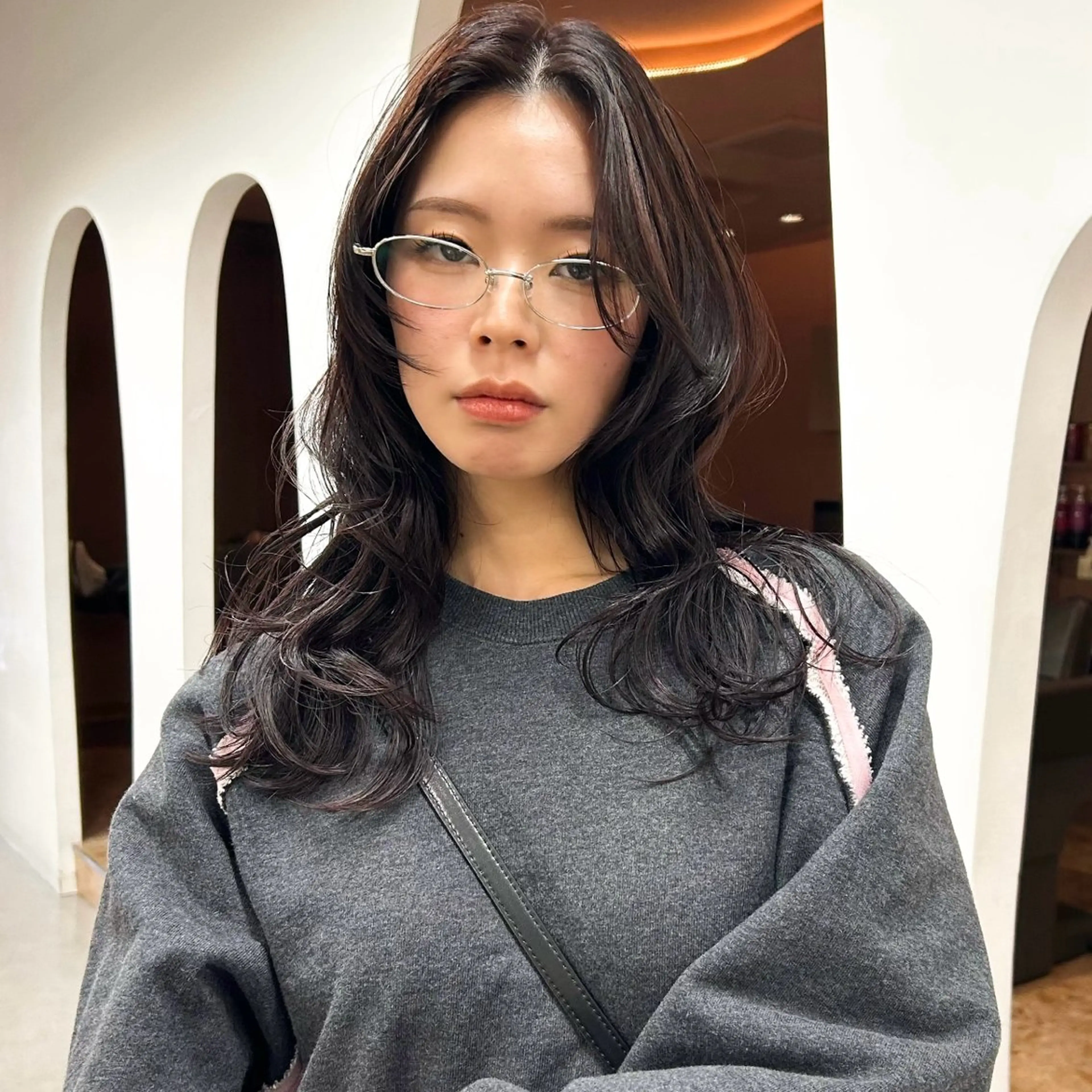 【定番メニュー👌🏻】カット＋艶カラー+コアミートリートメントの写真