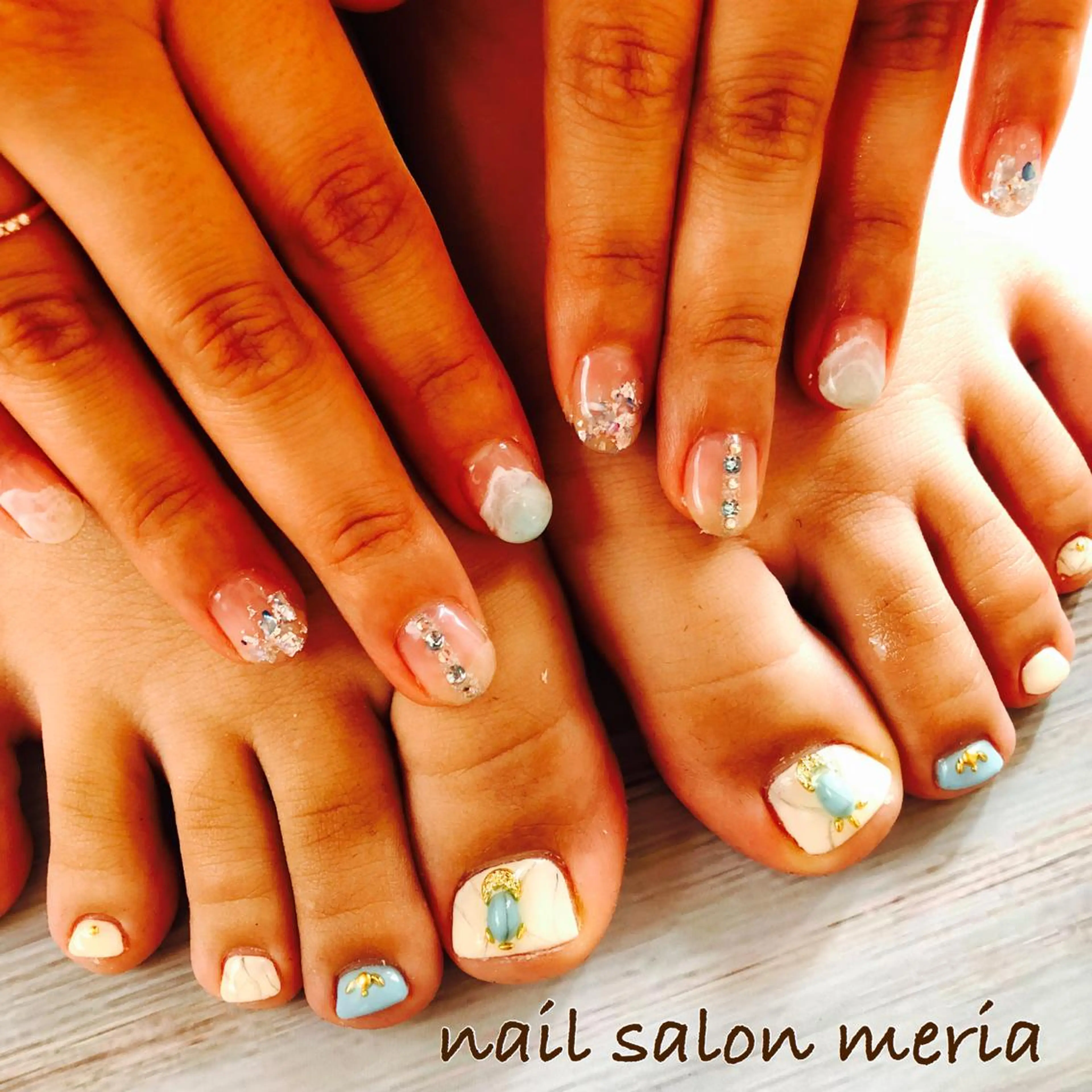 ネイル 大理石ネイル(マーブル) プライベートビューティーサロンメリア所属・ビューティーサロン meriaのネイルデザイン