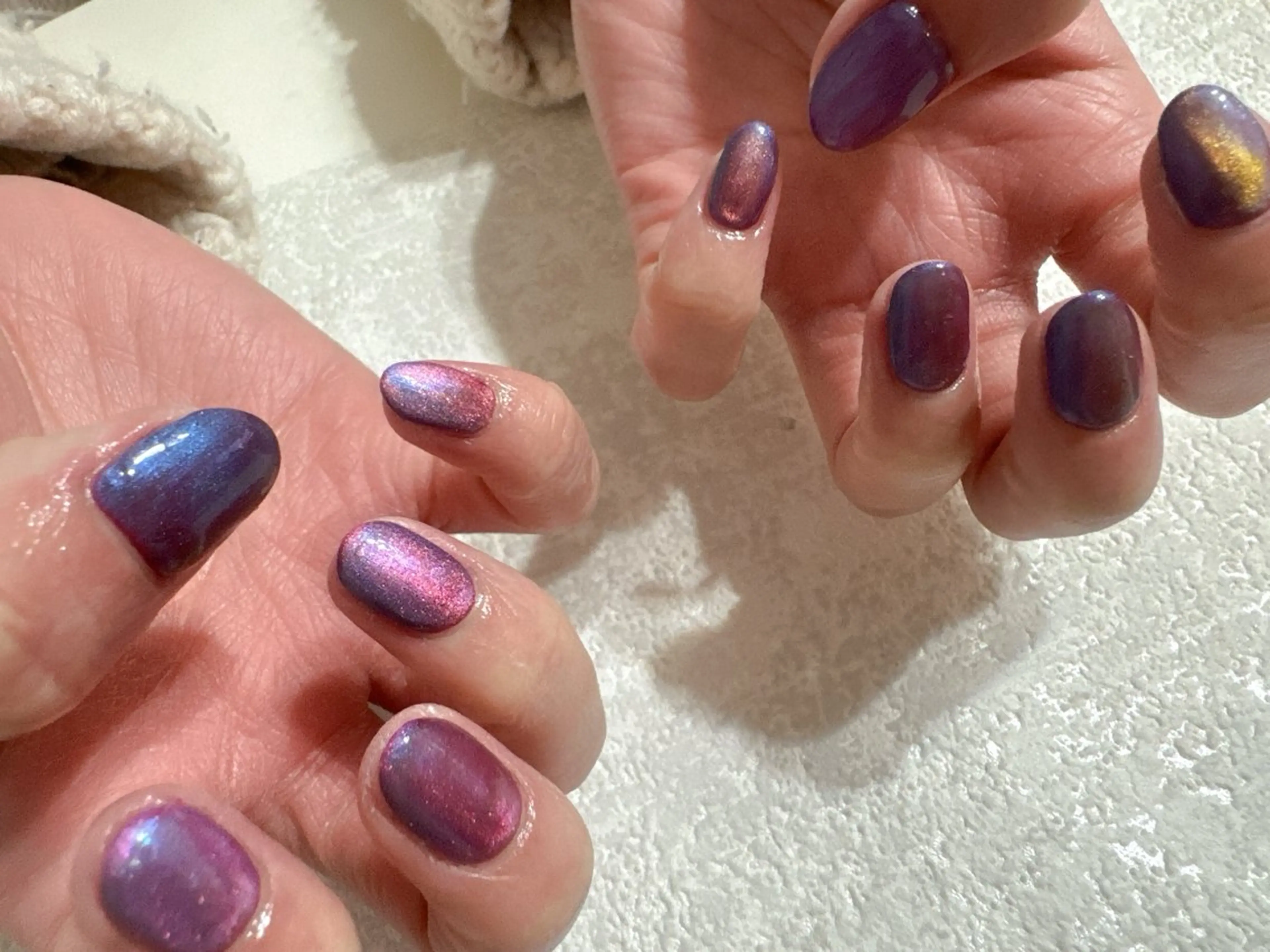 ネイル オーロラネイル フットネイル フレンチネイル ジェルネイル 韓国ネイル kikinail 溝の口のネイルデザイン