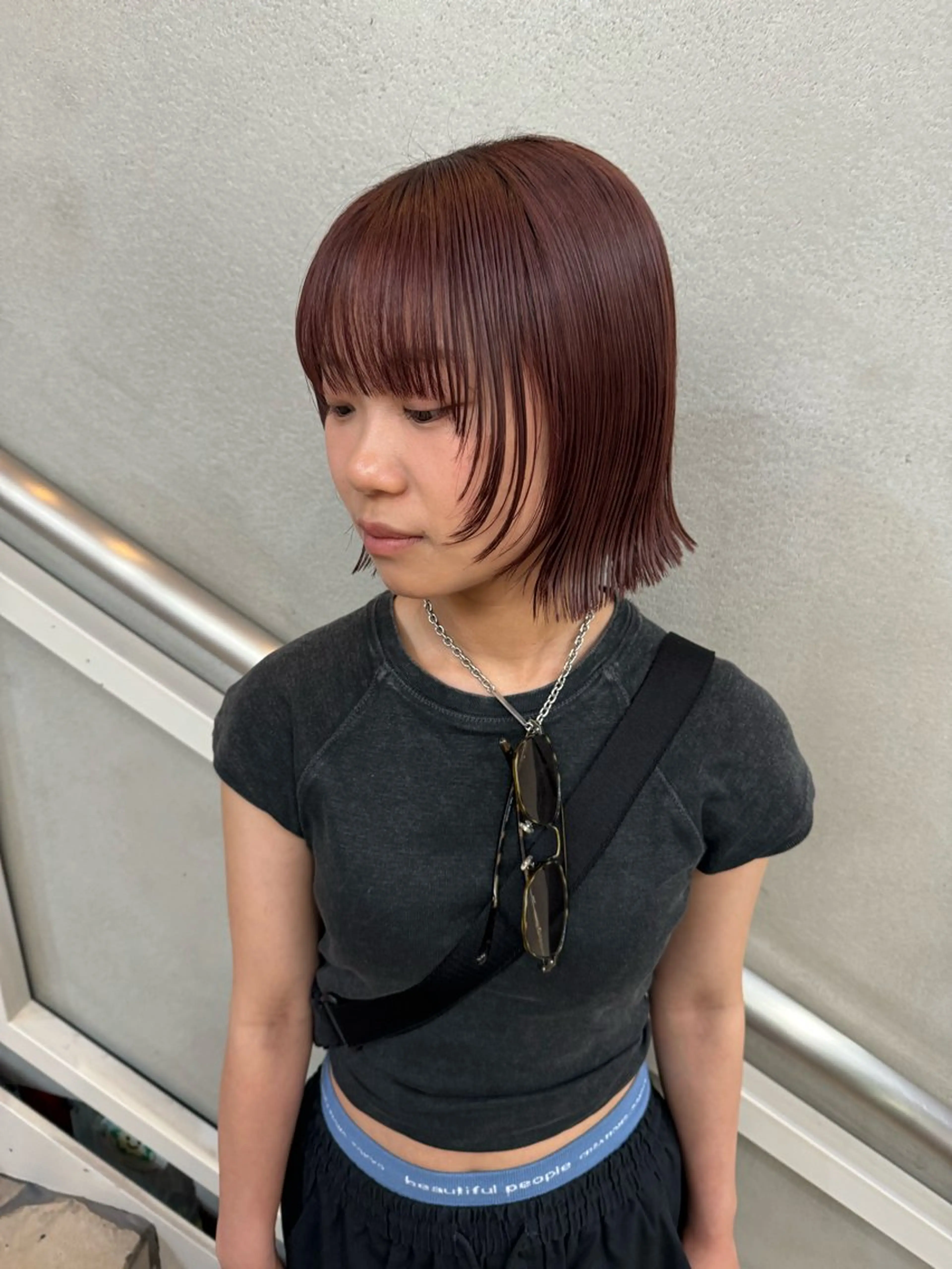 ミディアム カット ヘアカラー トリートメント AIKA /大阪美容室のヘアスタイル