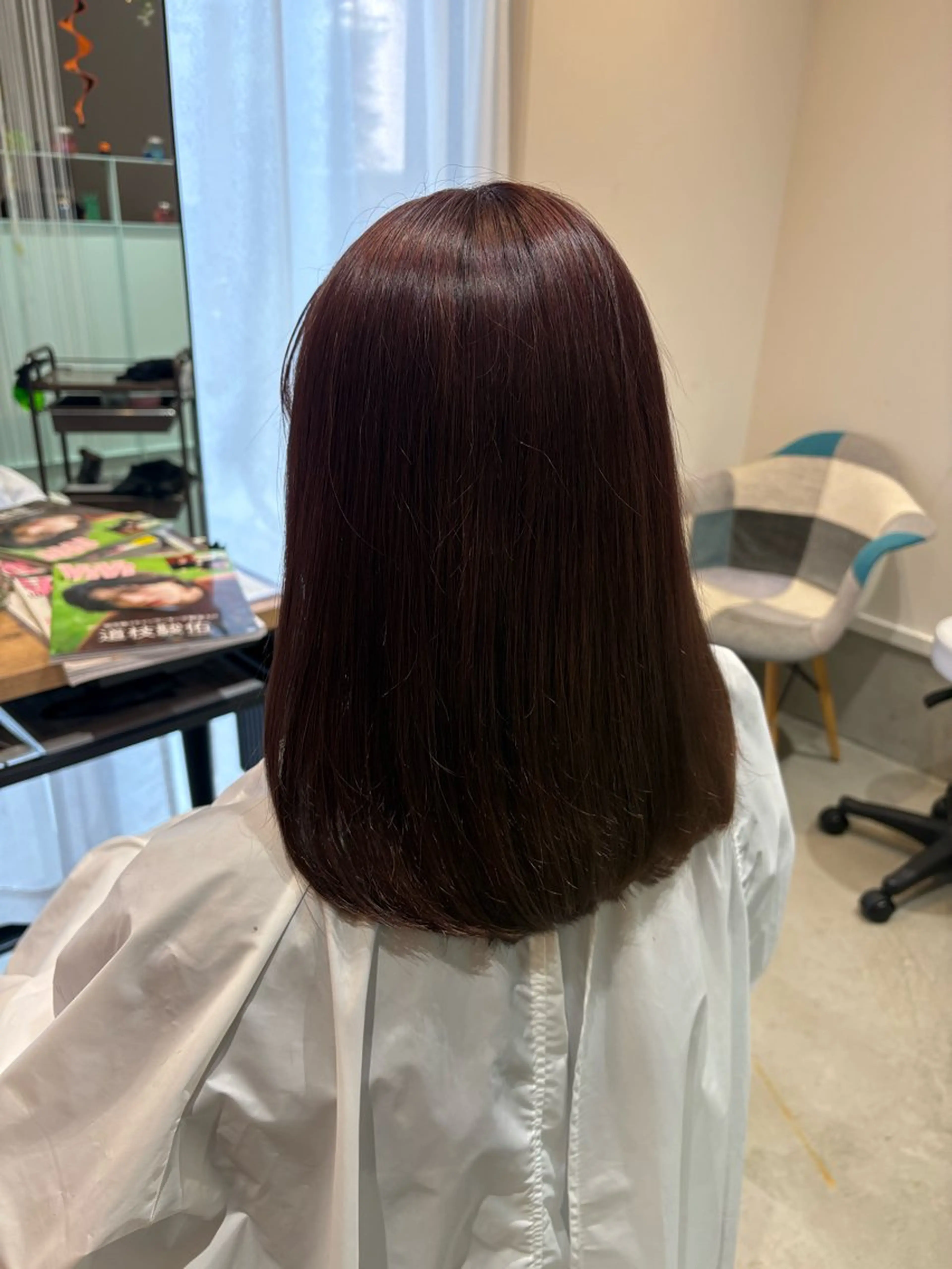 セミロング トリートメント カット トリートメント 折本 沙織のヘアスタイル