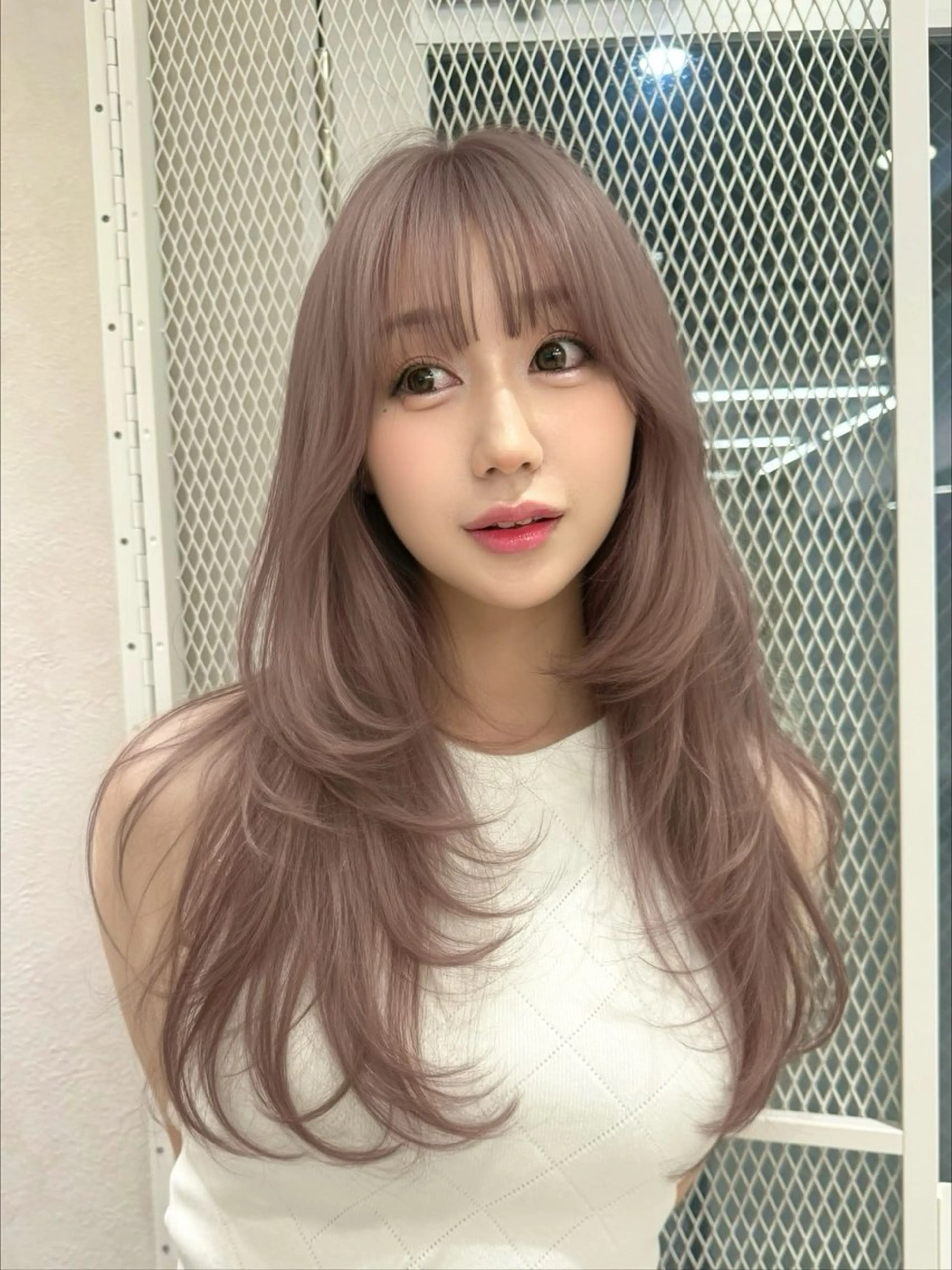 カラー ダブルカラー ヘアカラー トリートメント Lond  ulu所属・ハセ/韓国ヘア / lond uluのヘアスタイル