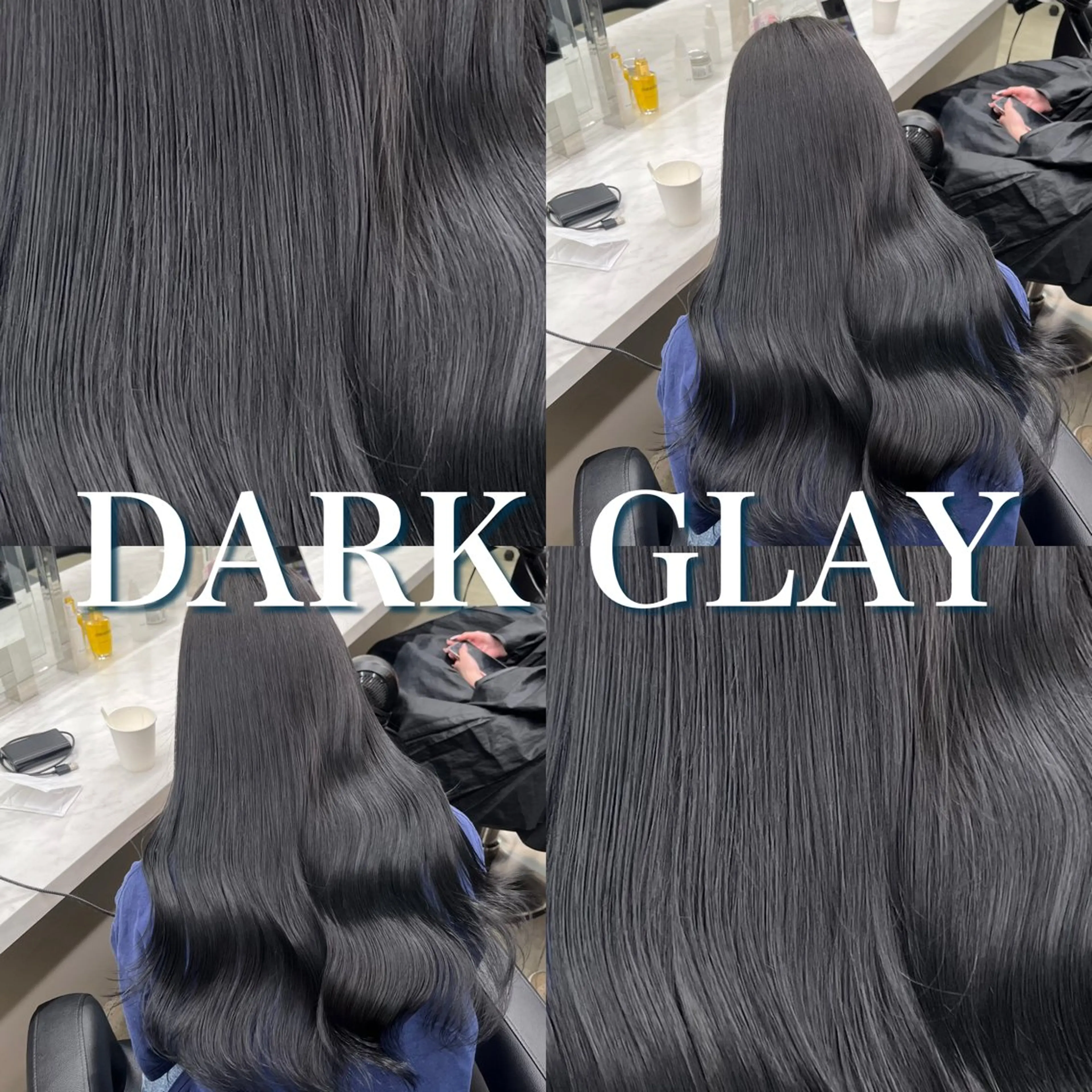 セミロング ヘアカラー トリートメント ヘッドスパ ヘアセット 寒色＆ブリーチ特化 寒色MiOのヘアスタイル