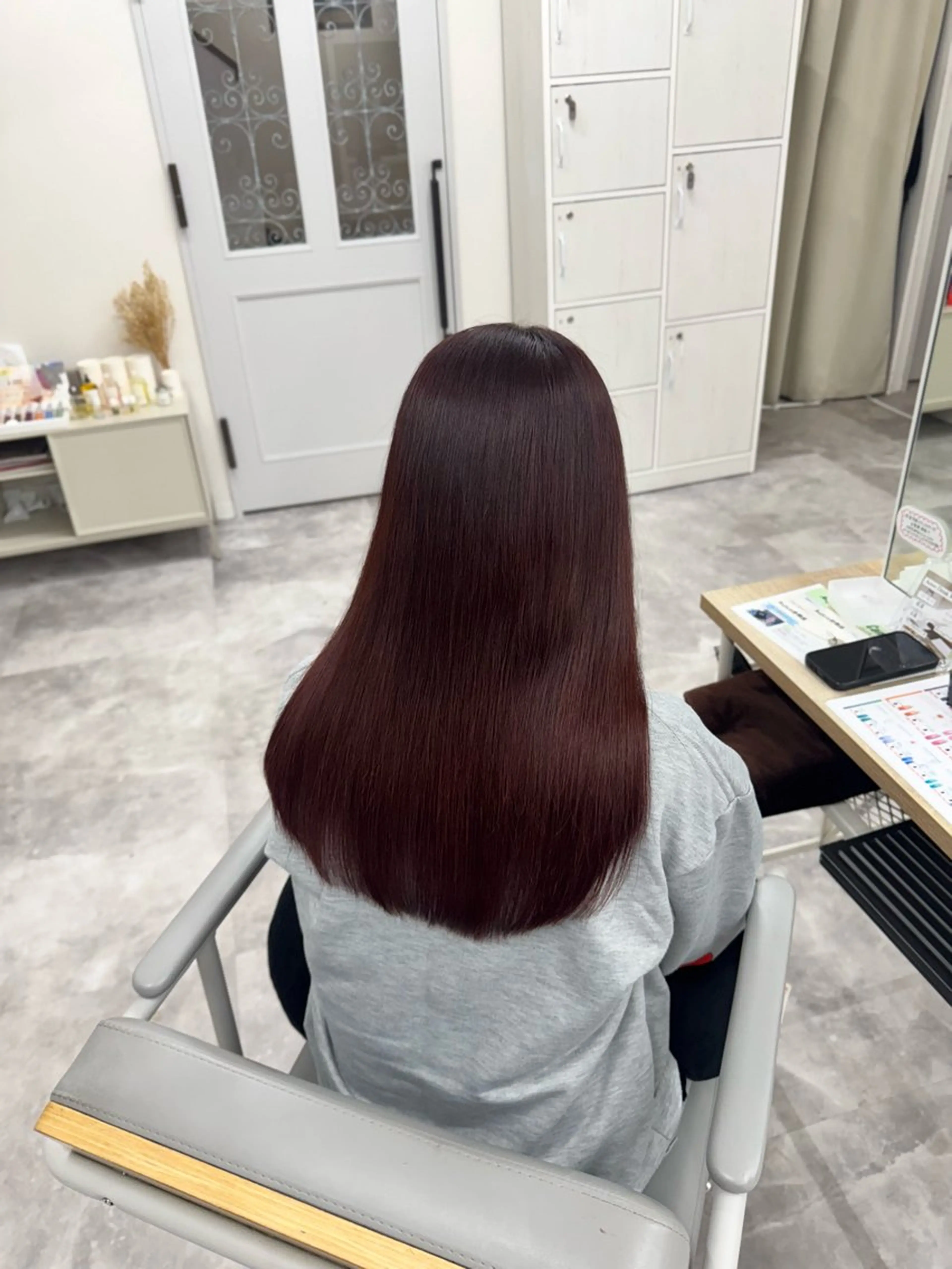 セミロング トリートメント ヘアカラー トリートメント Aura 髪質改善＆韓国レイヤー所属・あい❤︎ /髪質改善/韓国巻きのヘアスタイル