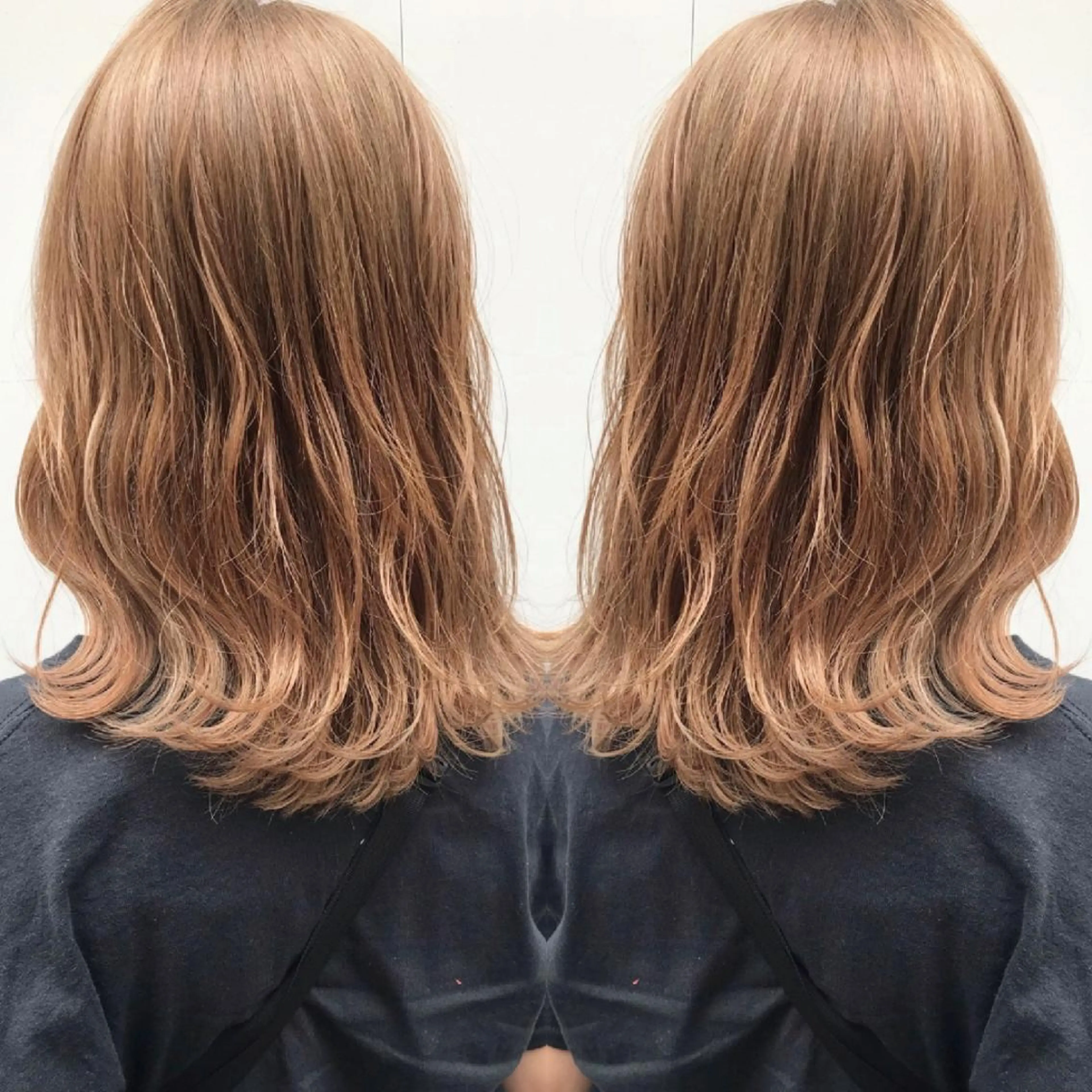 ミディアム カラー 竹内啓太 ボブのヘアスタイル