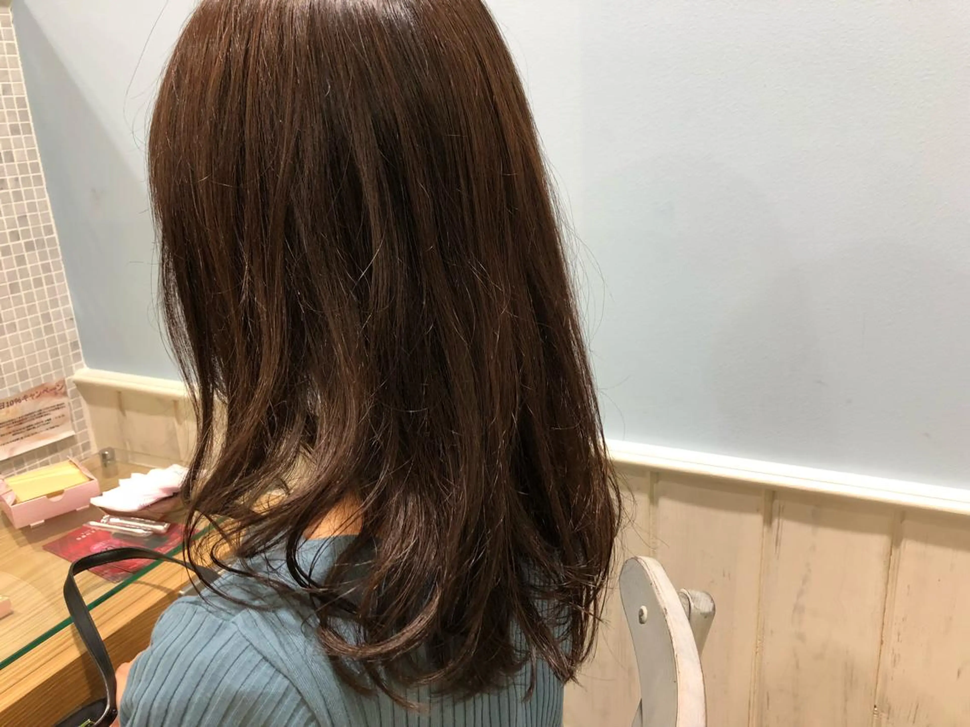 ミディアム カラー アッシュ うる艶カラー 🫶🏼💭mikaのヘアスタイル