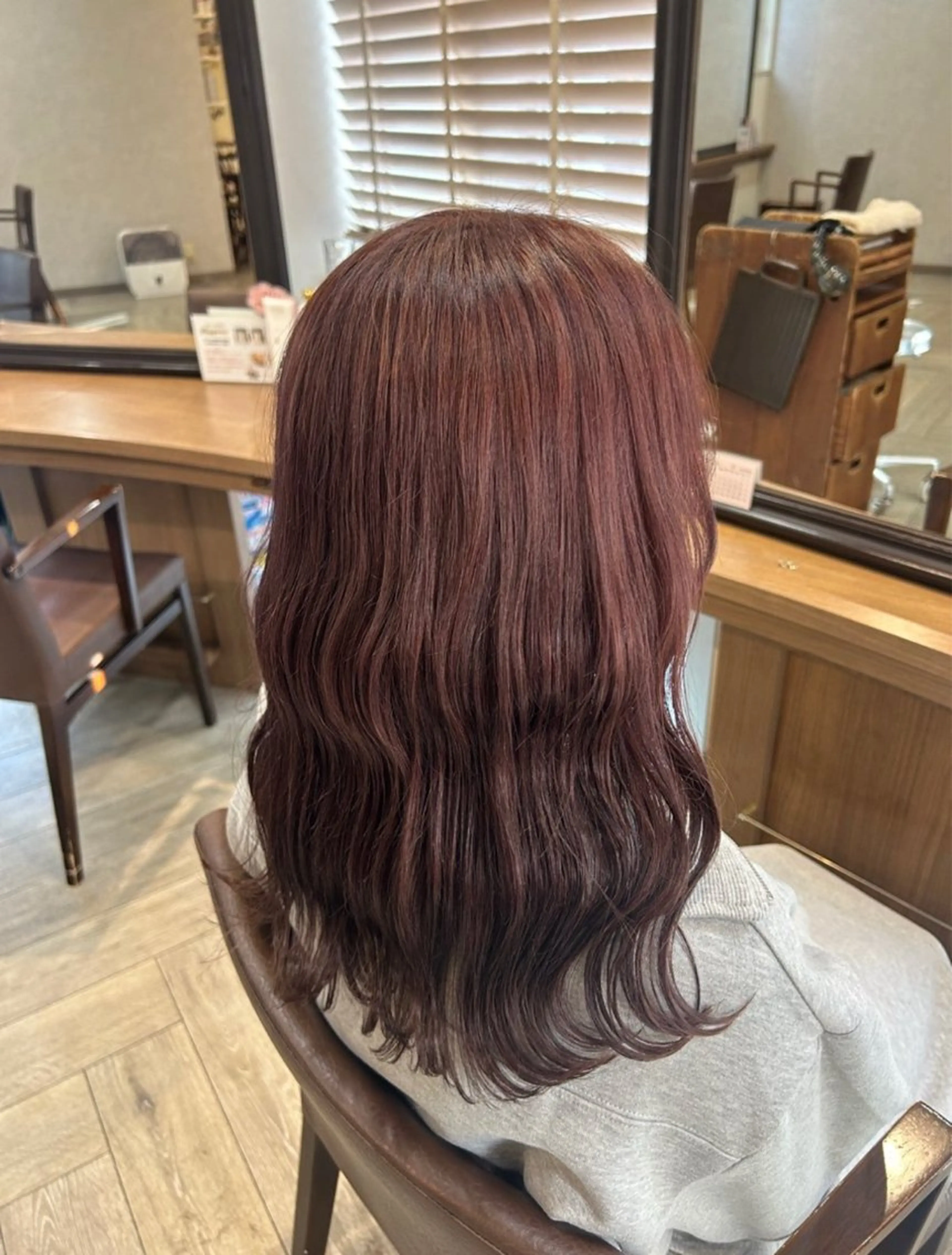 ロング カラー ピンクカラー バイオレットカラー バイオレットピンク ヘアカラー Flower🌼藤田 陽華のヘアスタイル