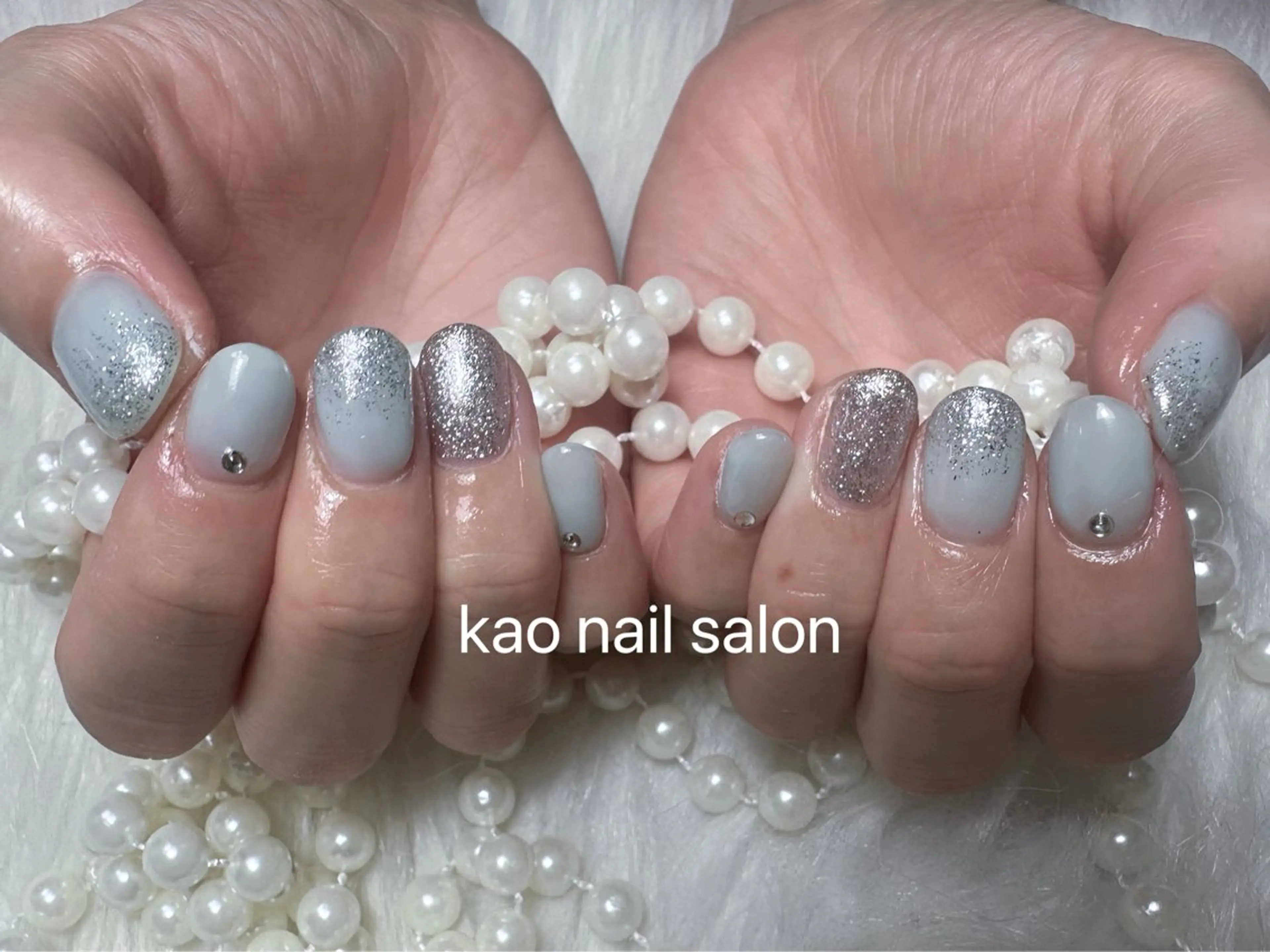ネイル ハンドネイル kao nail マグネット/長さだしのネイルデザイン