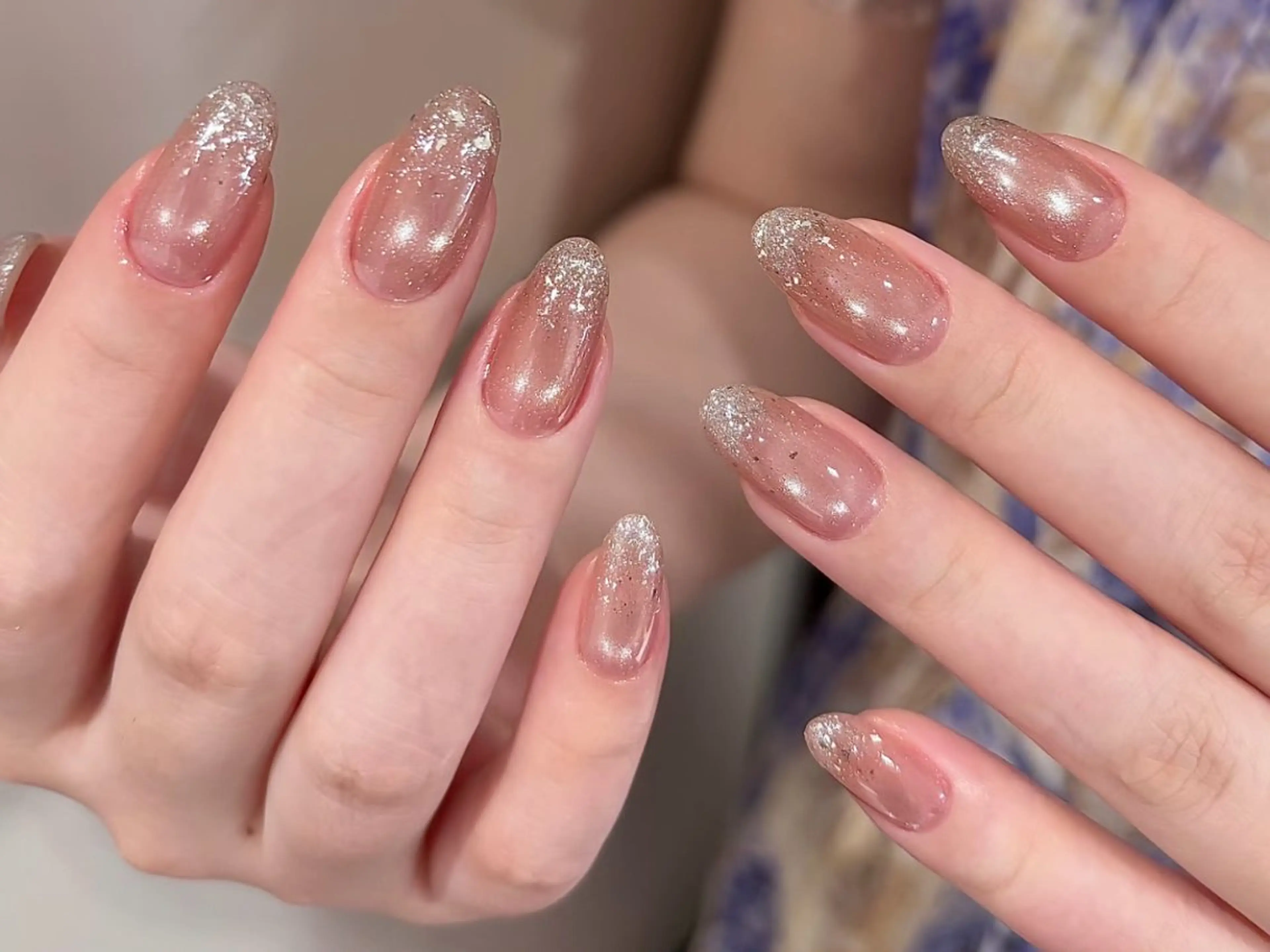 【自爪】大人気☆水光マグネット+ラメグラデーション☆6380の写真