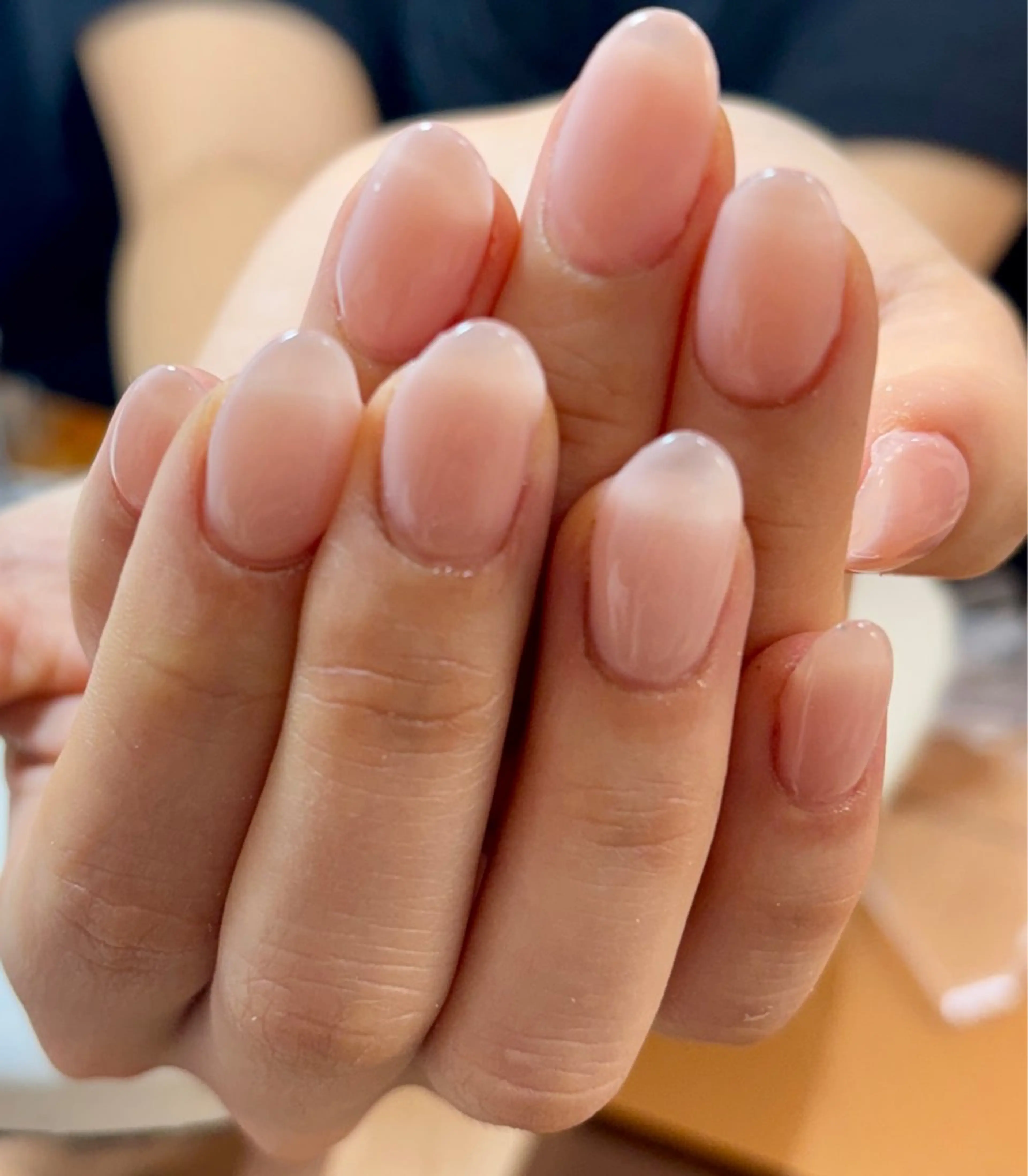 ネイル アートネイル チークネイル 長さ出し フレンチネイル ジェルネイル Yumi Nail所属・Yumi Nail Seiのネイルデザイン