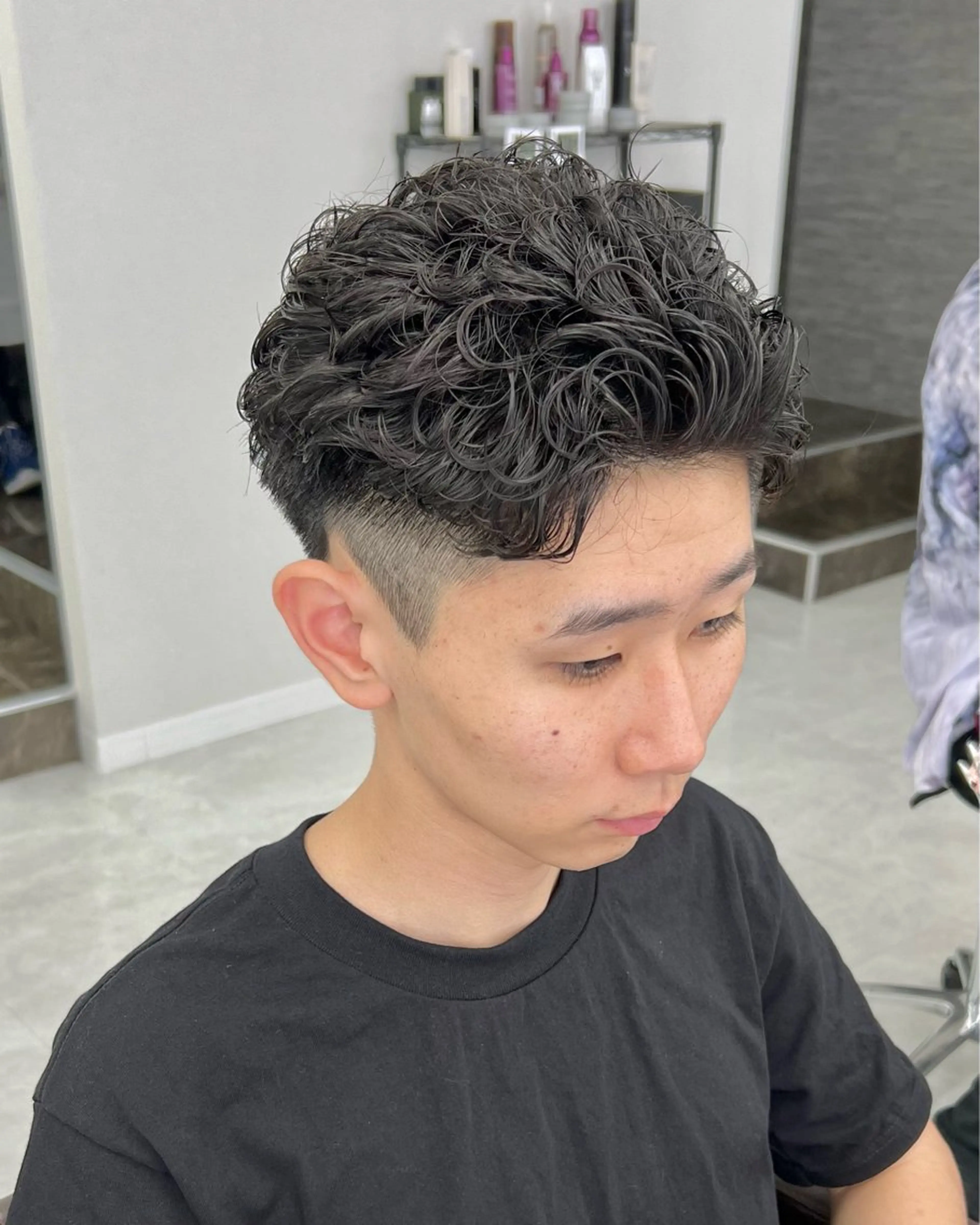 パーマ メンズ カット パーマ トリートメント ヘアセット シャドウパーマ/ メンズ/KENTAのヘアスタイル