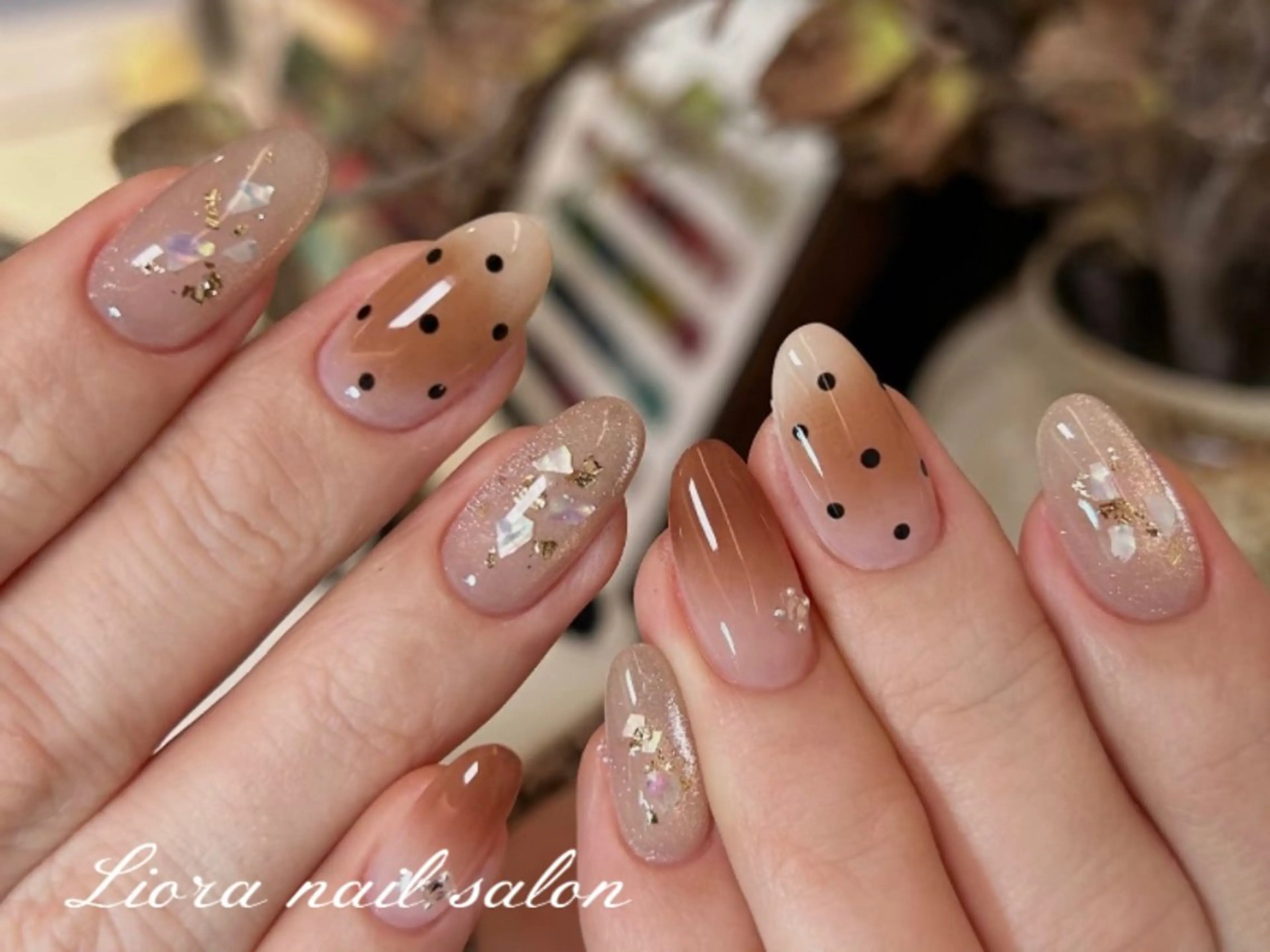 ネイル チークネイル フットネイル フレンチネイル ジェルネイル ガーリー ハンドネイル Liora nail 1のネイルデザイン