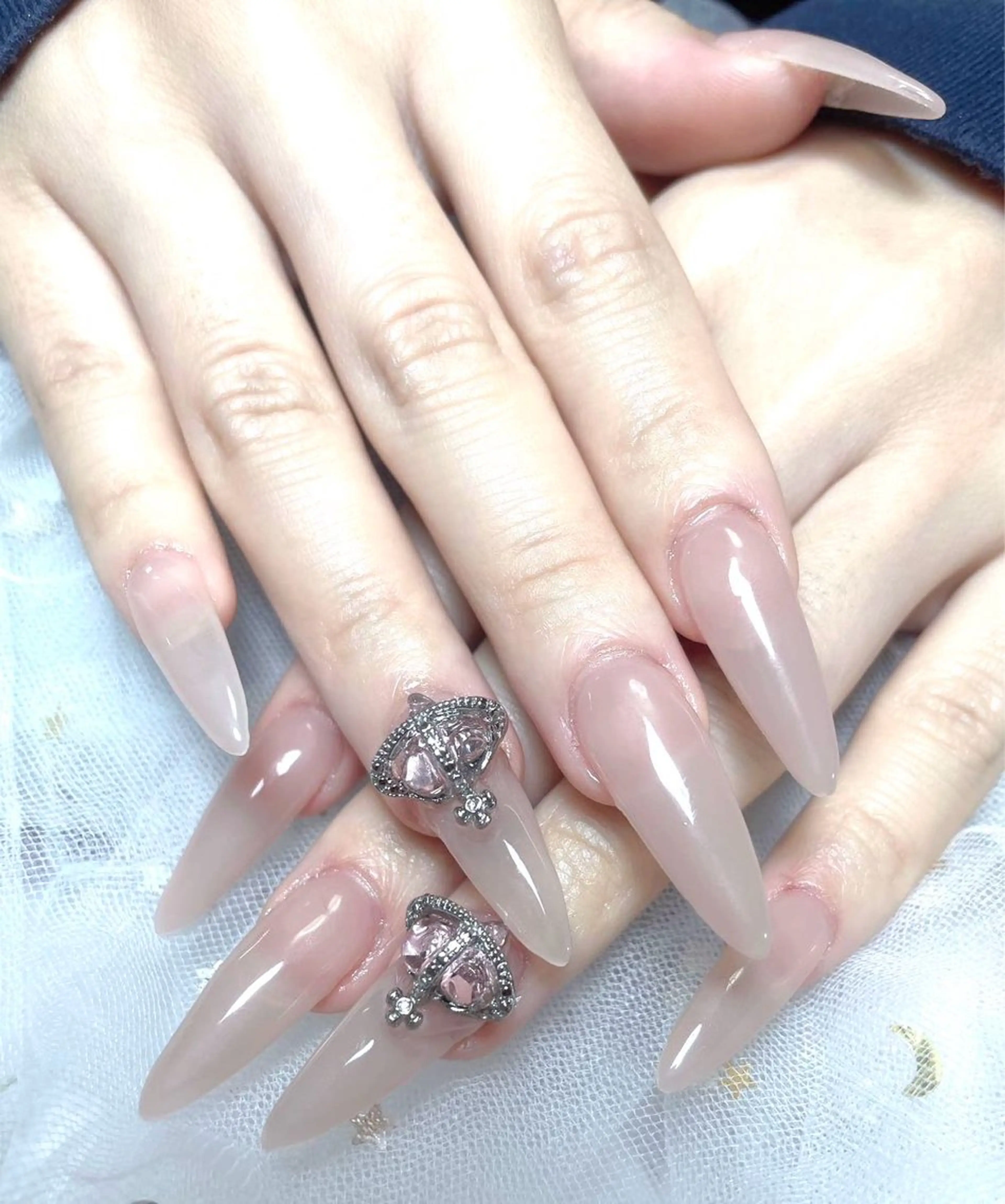 10本チップ長さ出し(オフ别)＋ワンカラーorラメ💅2色までokの写真