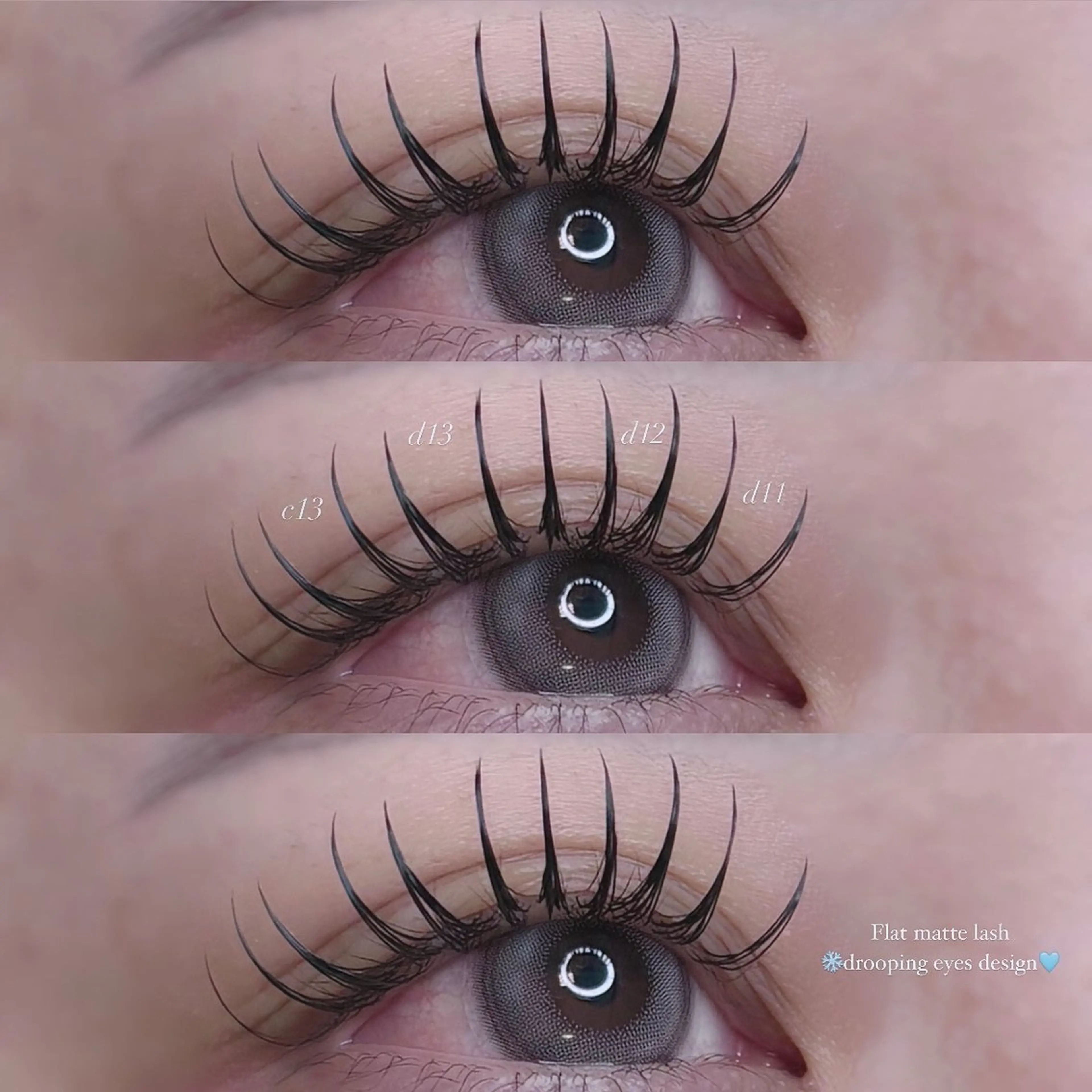 マツエク・マツパ フラットラッシュ 韓国風束感まつ毛♡ 住道/Reina🎀のマツエク・マツパデザイン