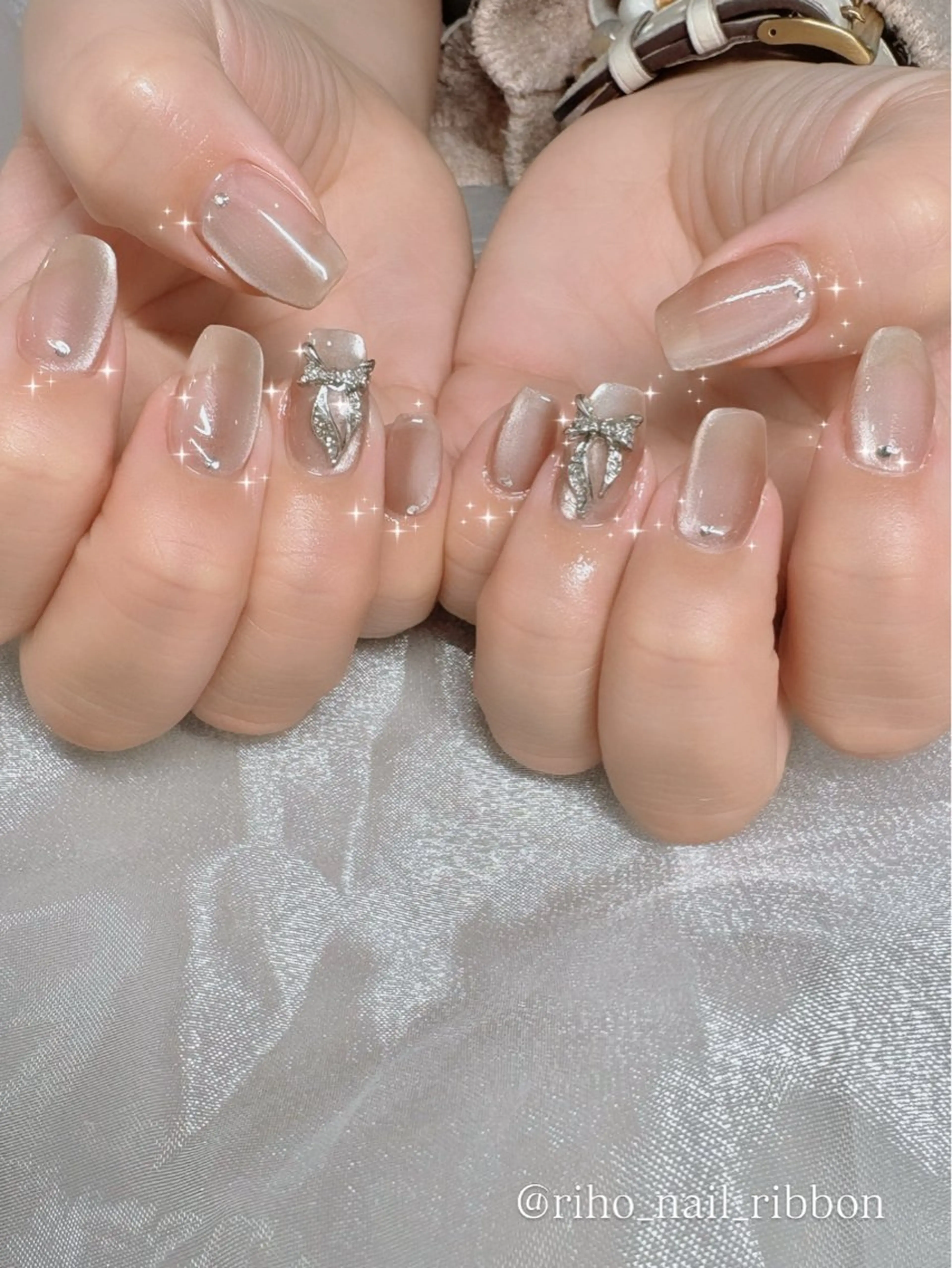 ネイル ハンドネイル 艶/マグネット/網紅 /韓国/岩下りほのネイルデザイン