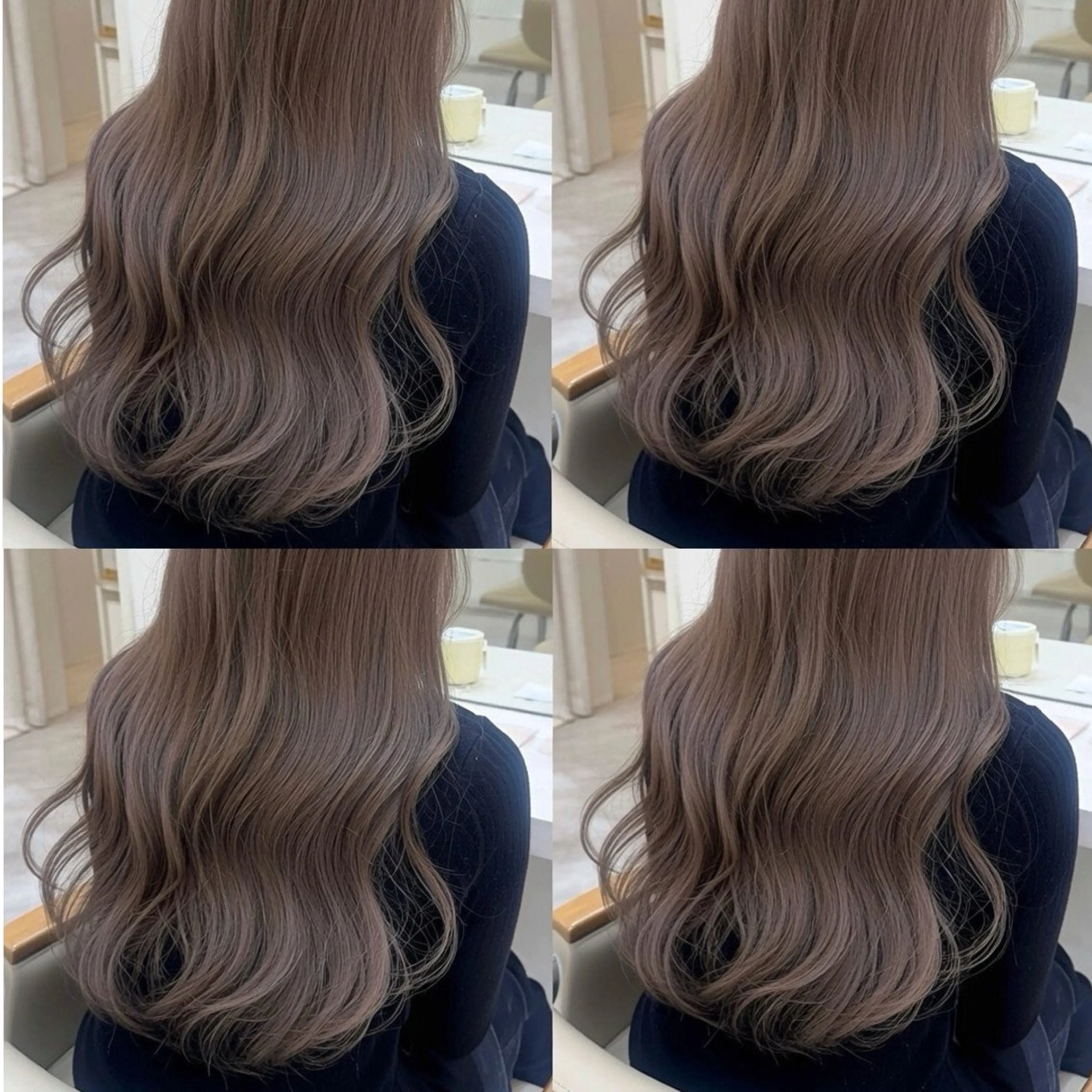 【🫧うるおい艶カラー+カット+トリートメント】🩵✨髪質改善のケア付きでカラー前より綺麗な髪へ✨の写真