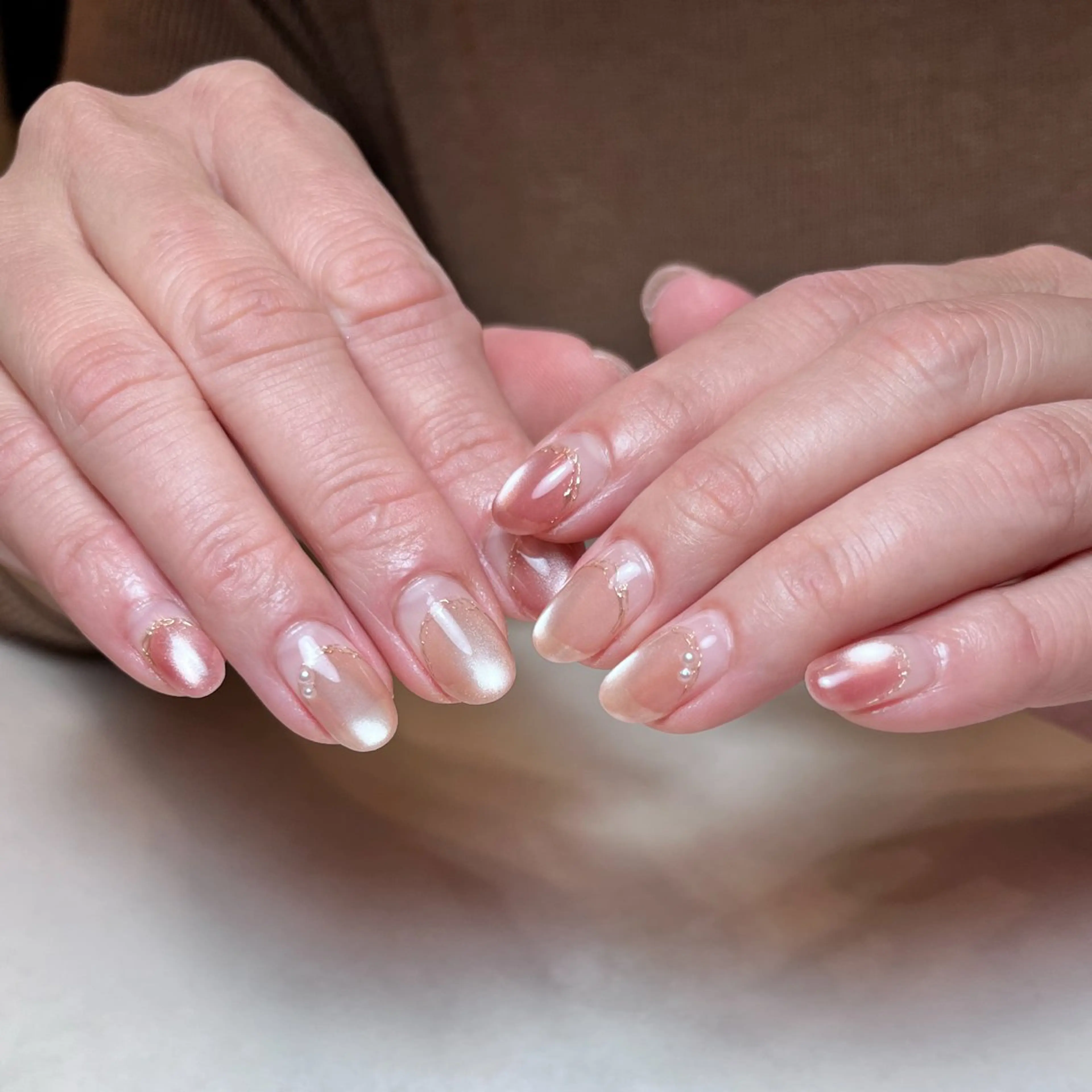 ネイル アートネイル 氷ネイル・うるうるネイル マグネットネイル ワンカラーネイル BELMUE所属・Nail Salon BELMUEのネイルデザイン