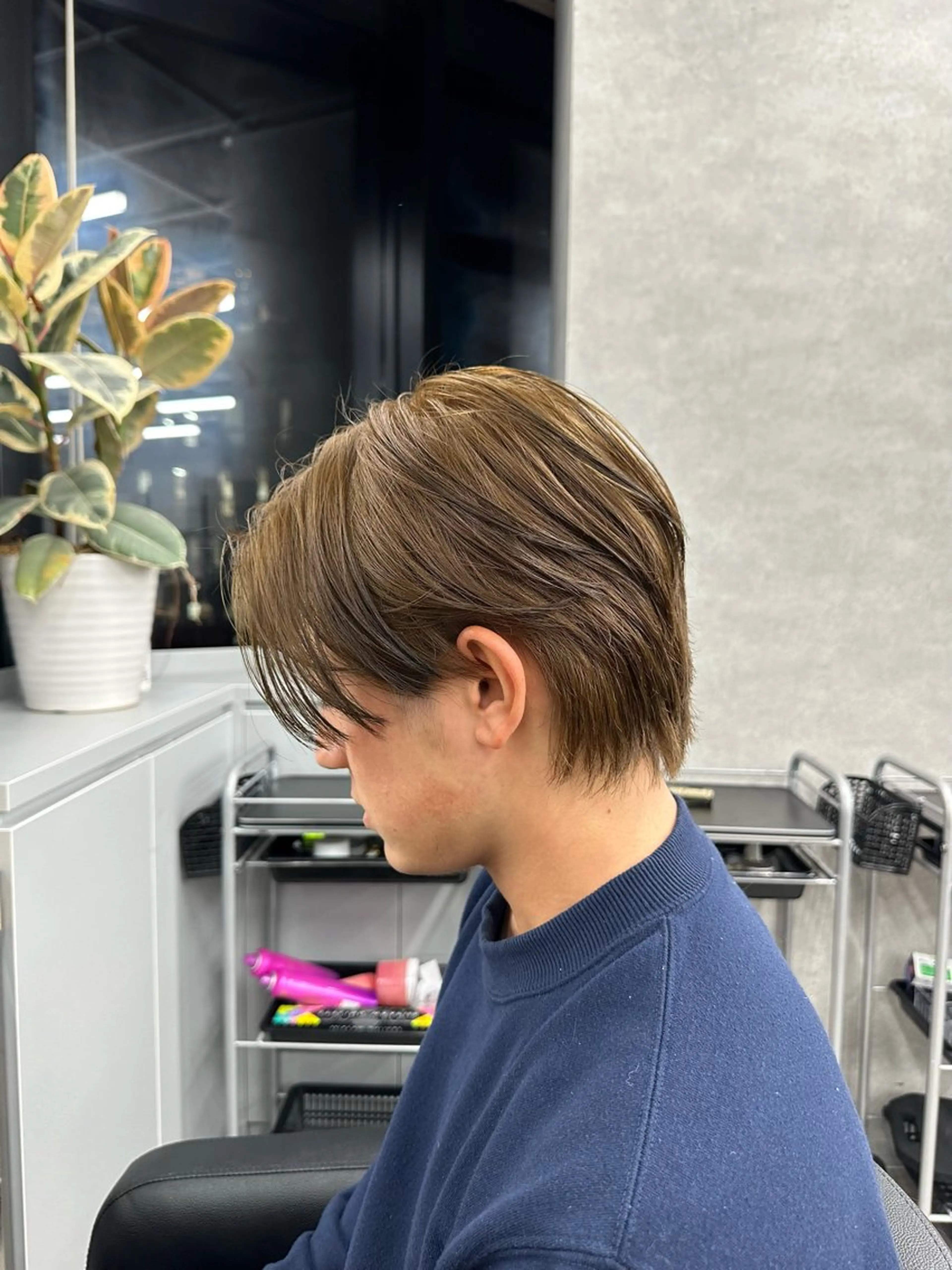 ショート カラー メンズ 黒髪 【メンズ特化】 サエキカズマのヘアスタイル