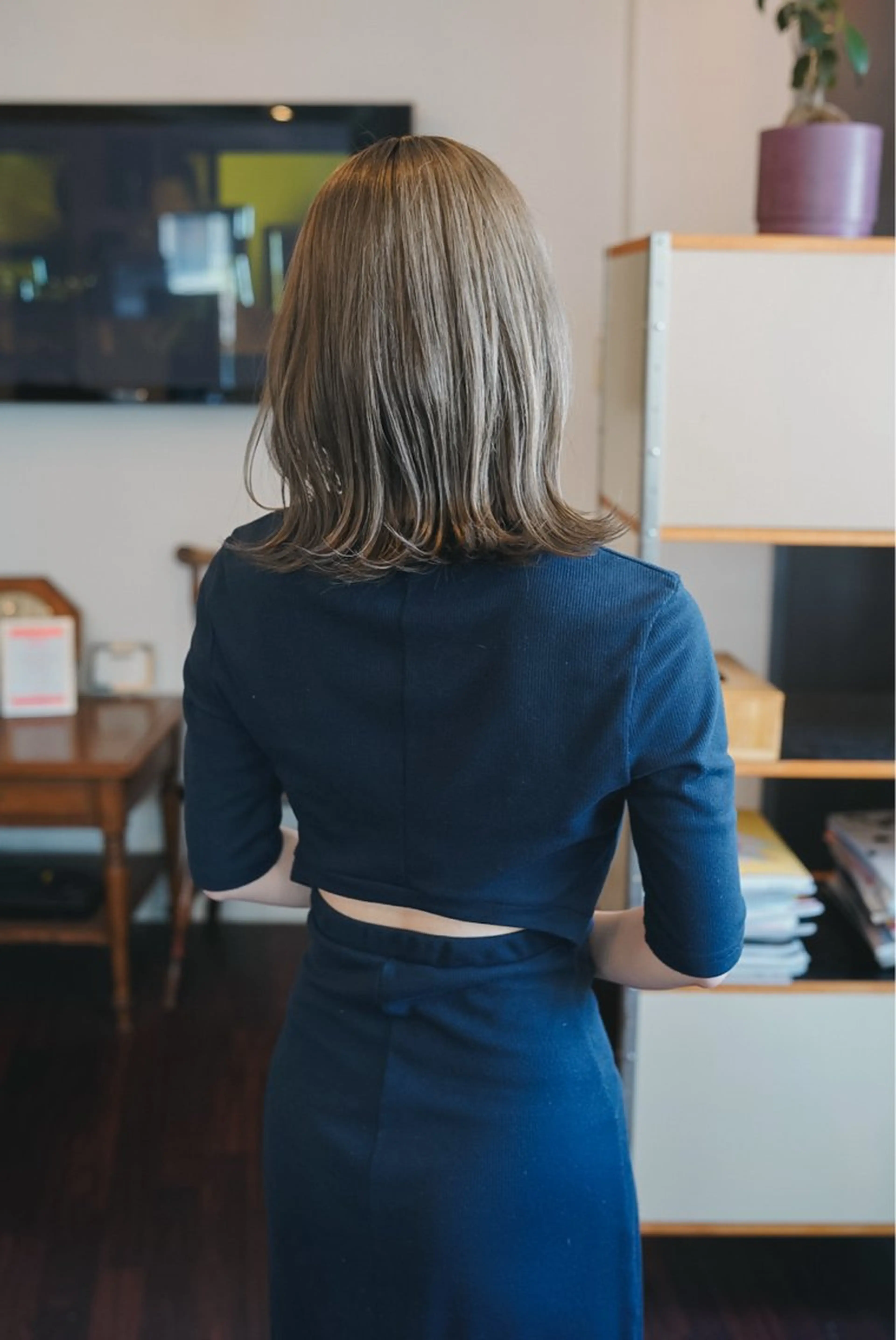 ミディアム カラー 千葉 慎也のヘアスタイル