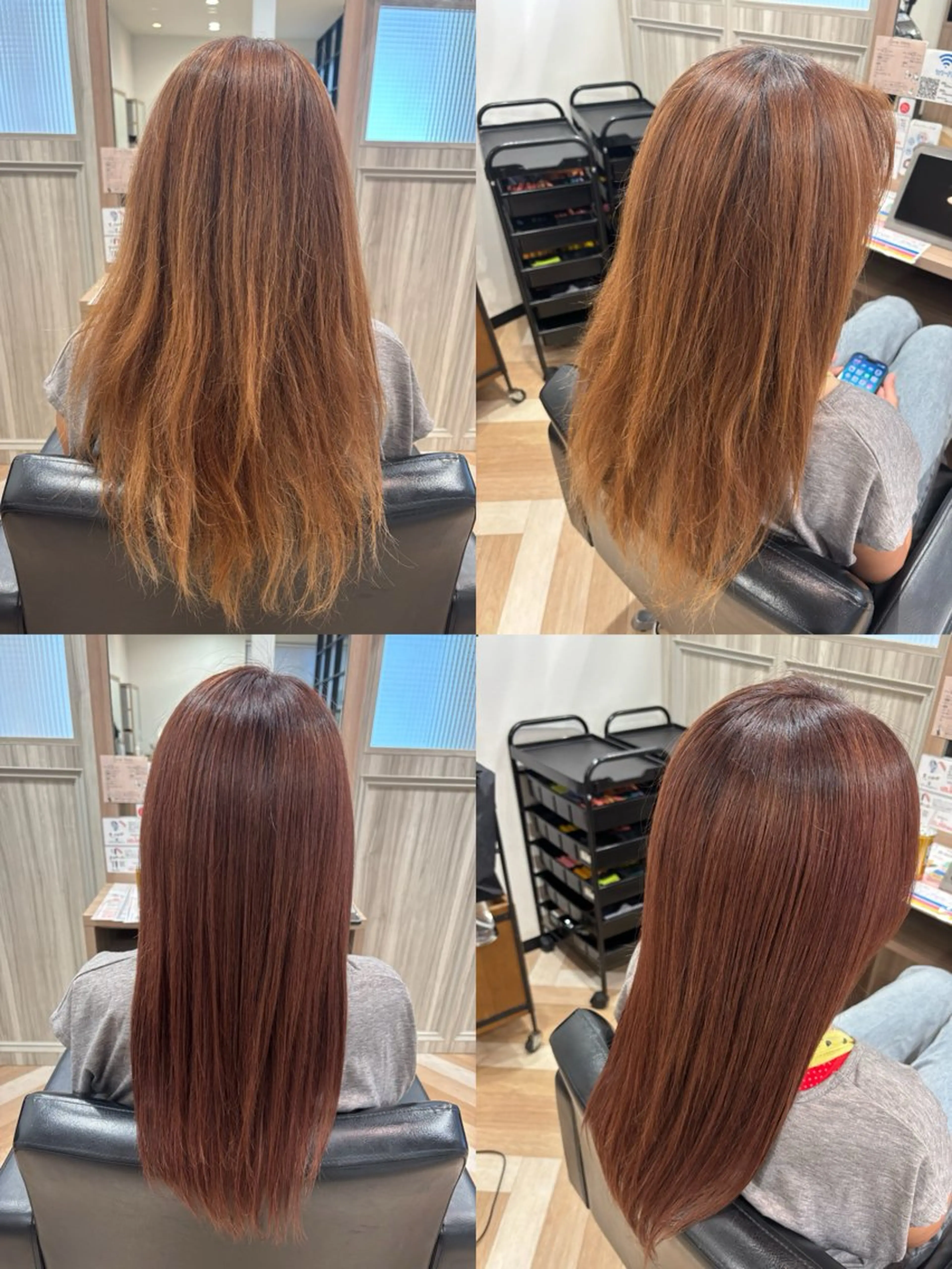 ロング カラー ヘアカラー ARISE🐳 安達 紫帆のヘアスタイル