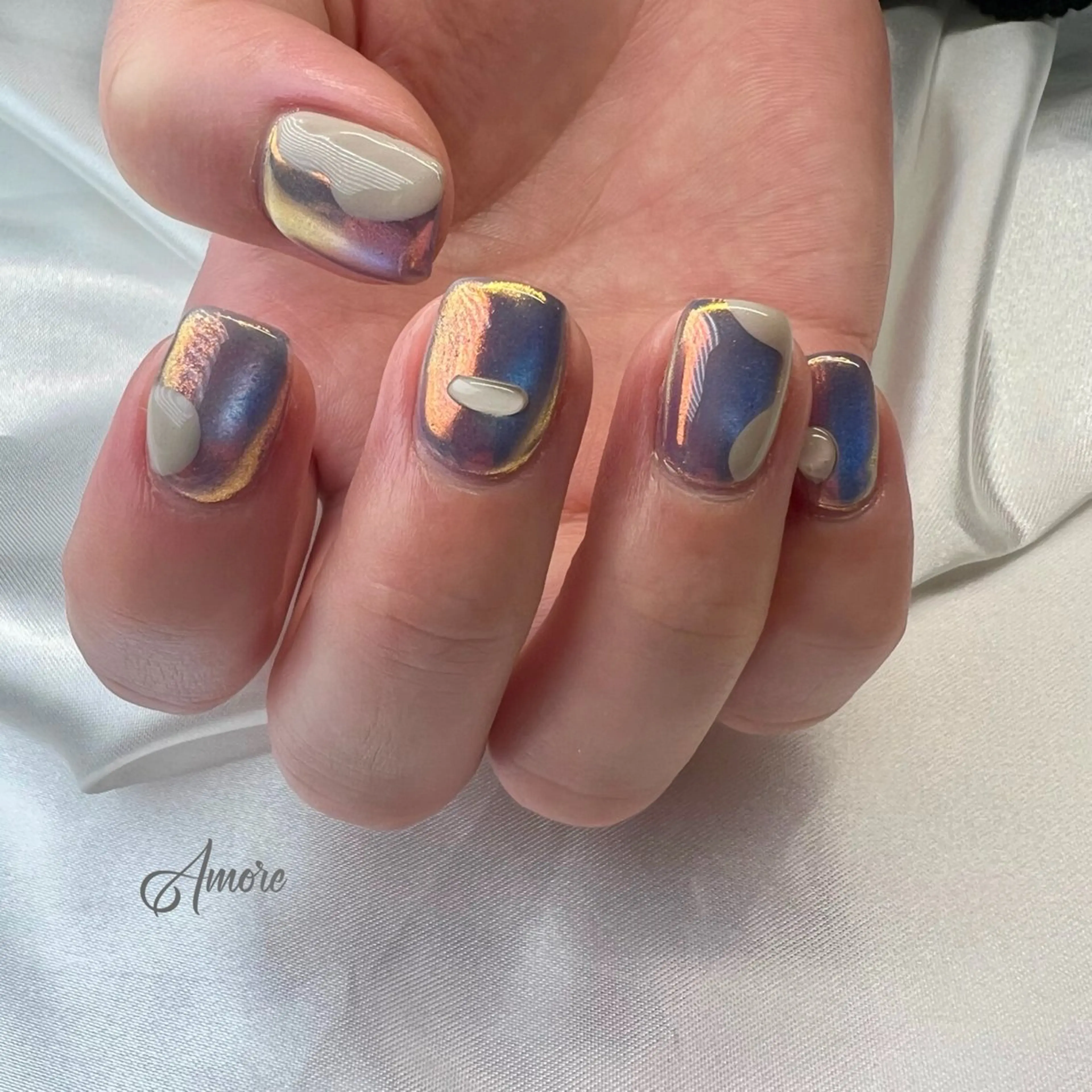 ネイル ジェルネイル キラキラネイル 韓国ネイル マグネットネイル ミラーネイル You kyehwaのネイルデザイン