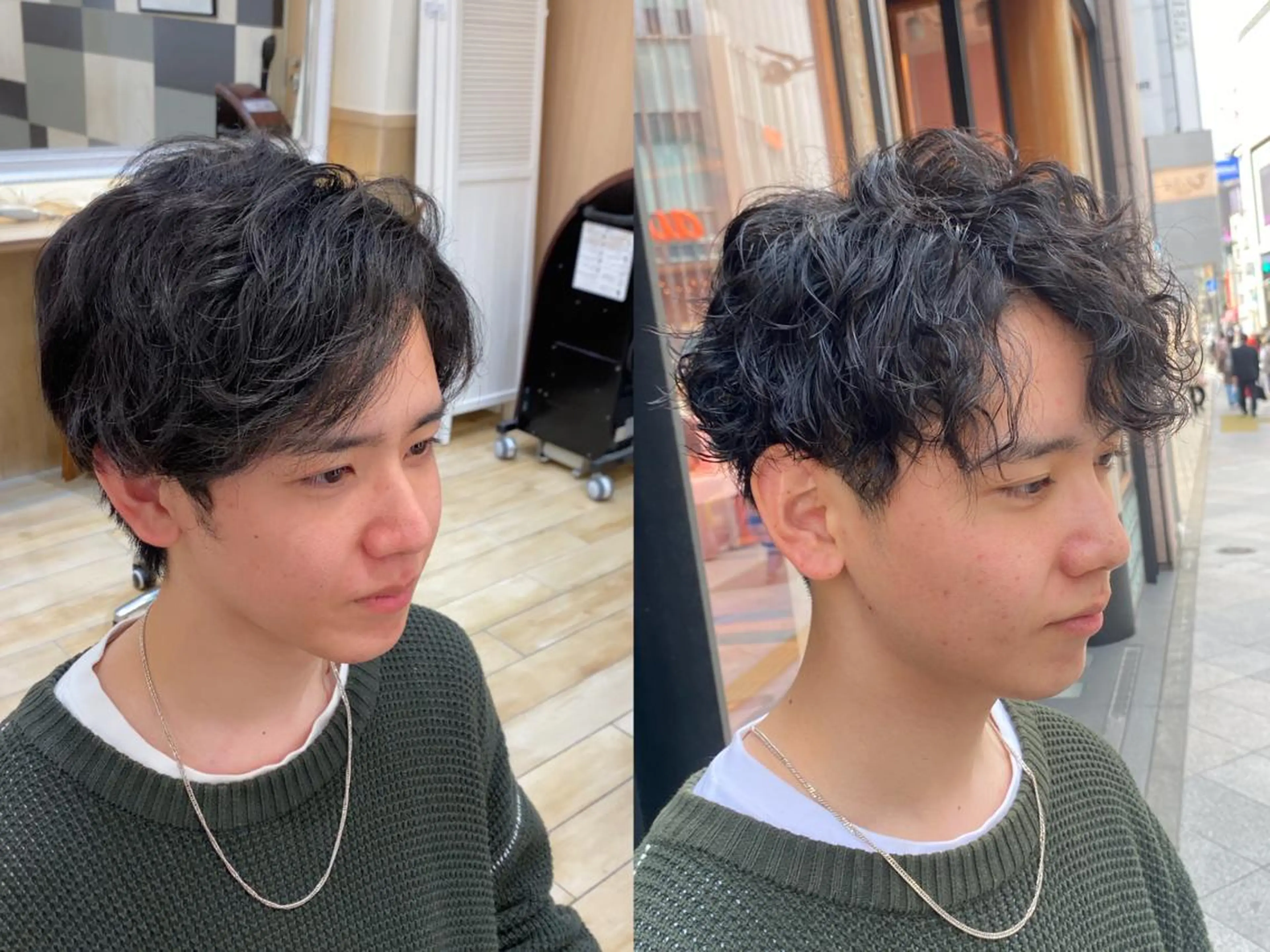 ショート 新宿メンズパーマ ヨモギダのヘアスタイル