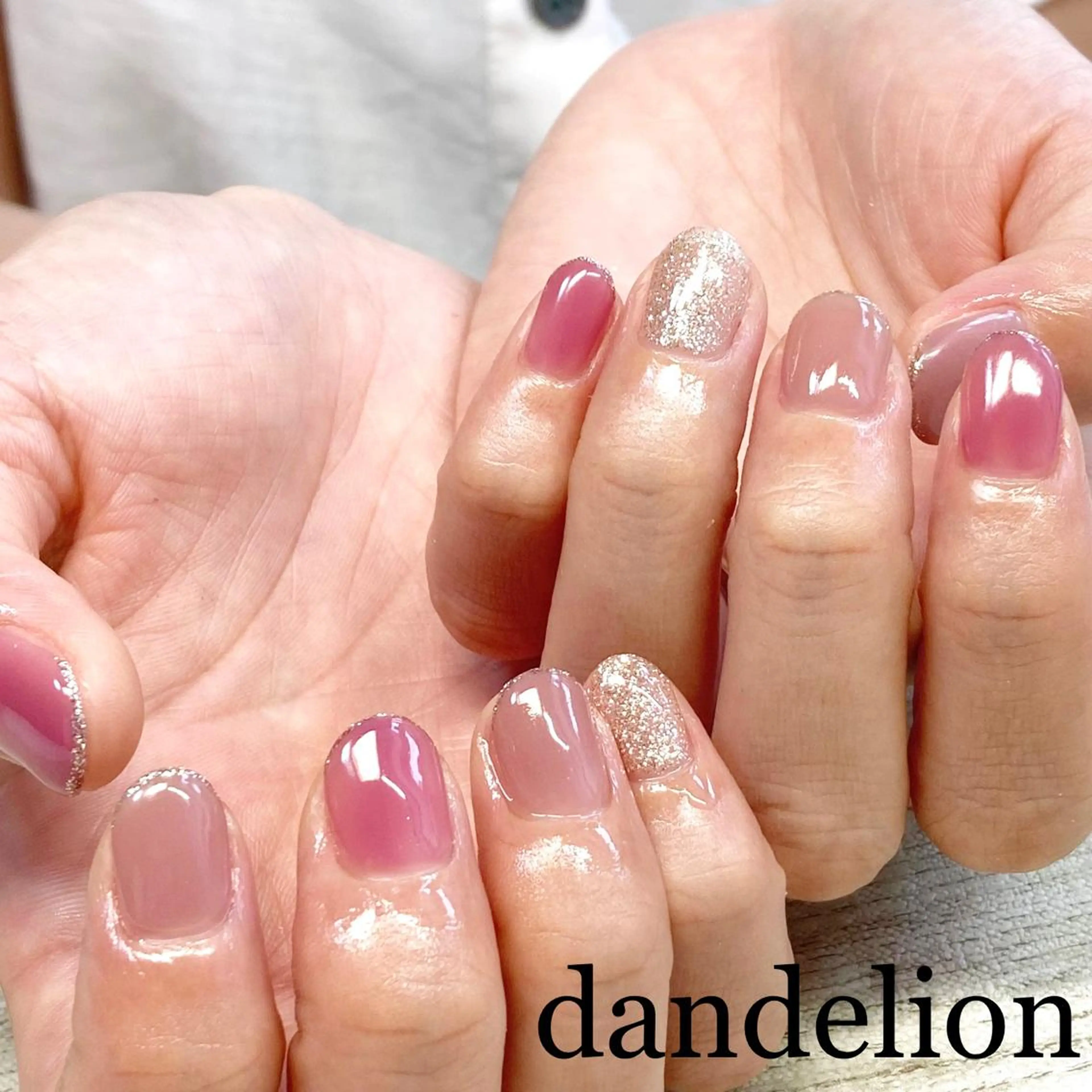 ネイル ハンドネイル ハンドケア dandelion ダンデライオンのネイルデザイン