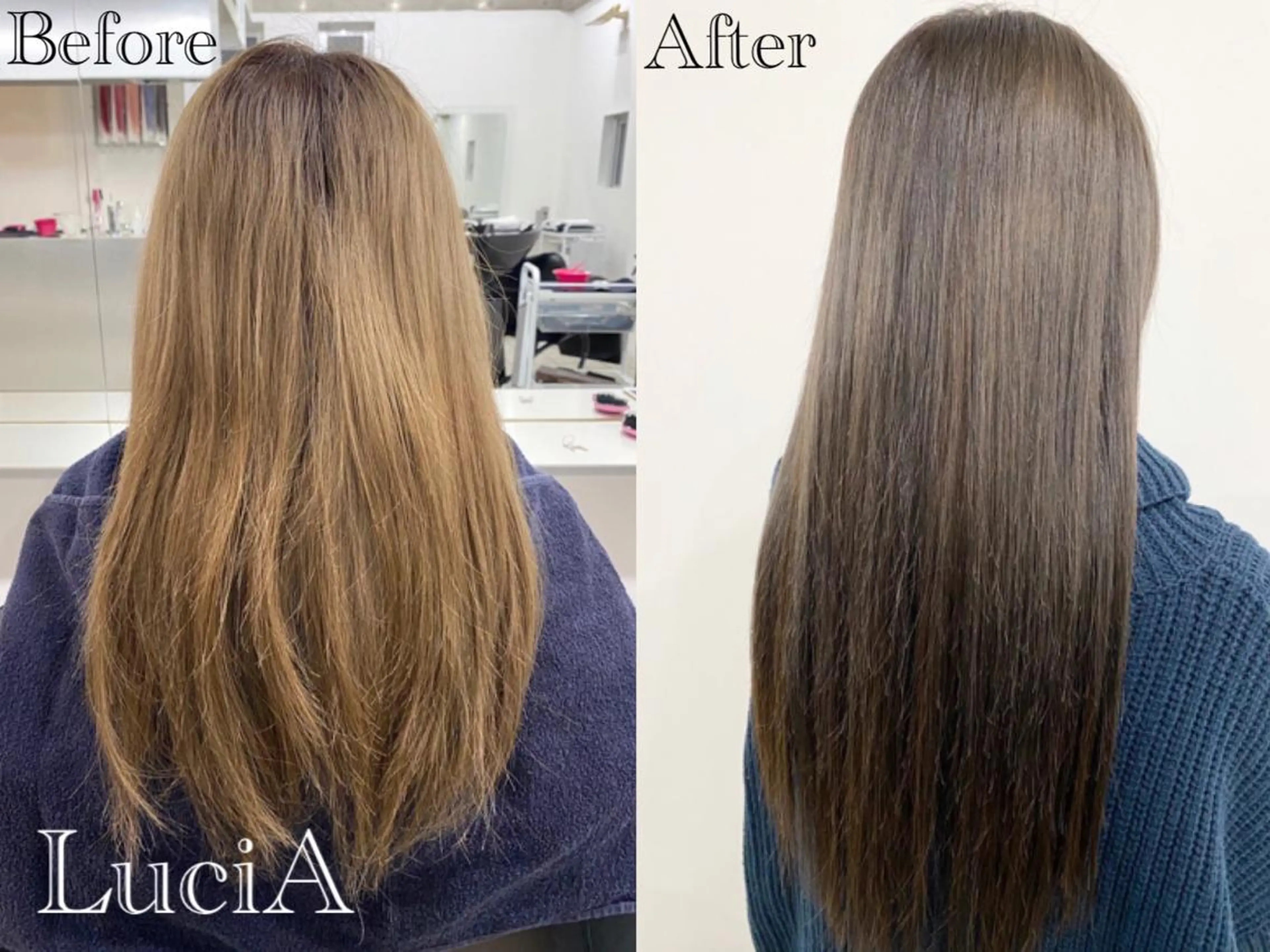 ロング ヘアアレンジ カラー エクステ トリートメント LuciA/エクステ カラーのヘアスタイル