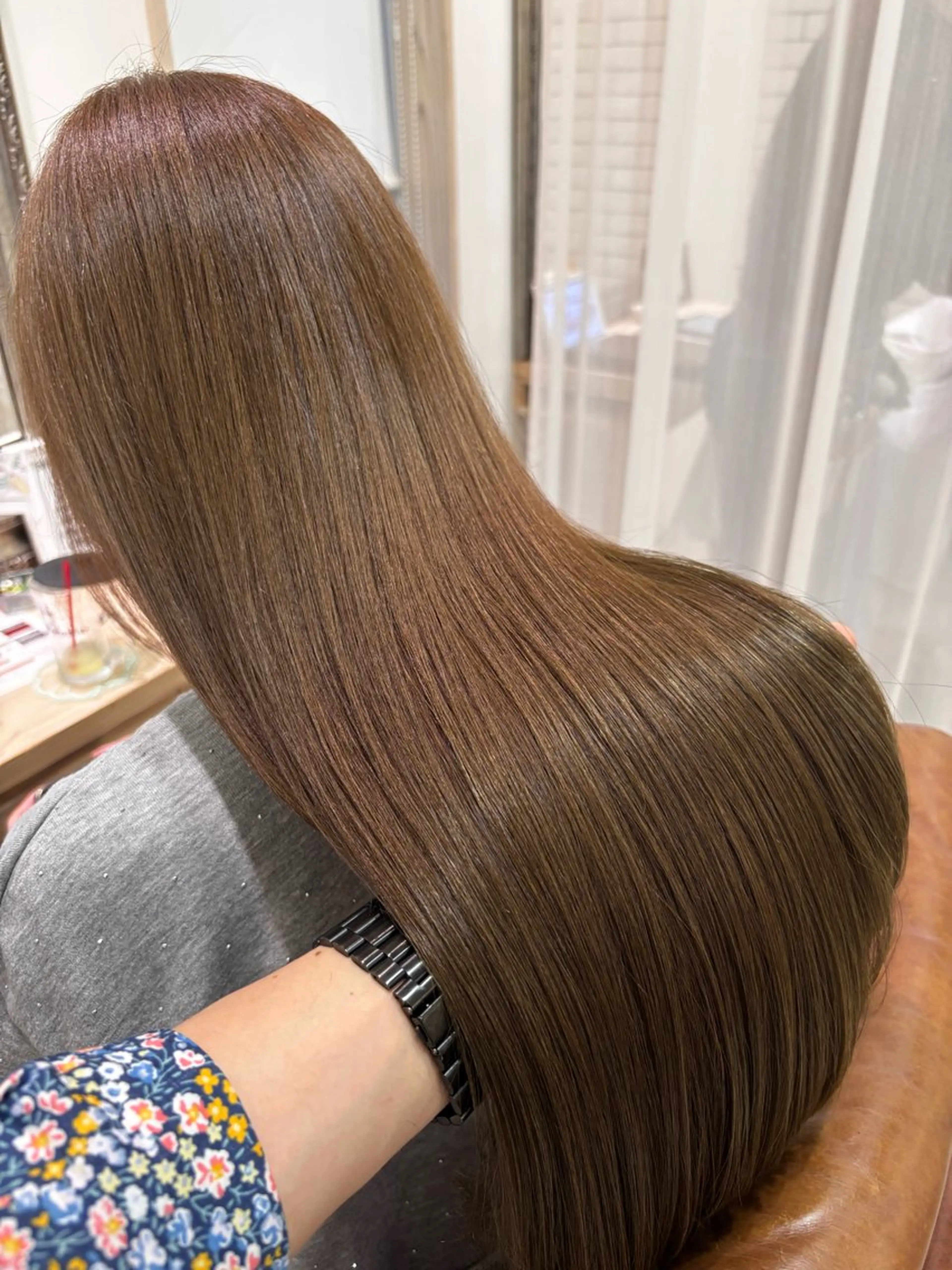 ロング カラー 髪質改善 アドラーブル はなみずき 小林のヘアスタイル