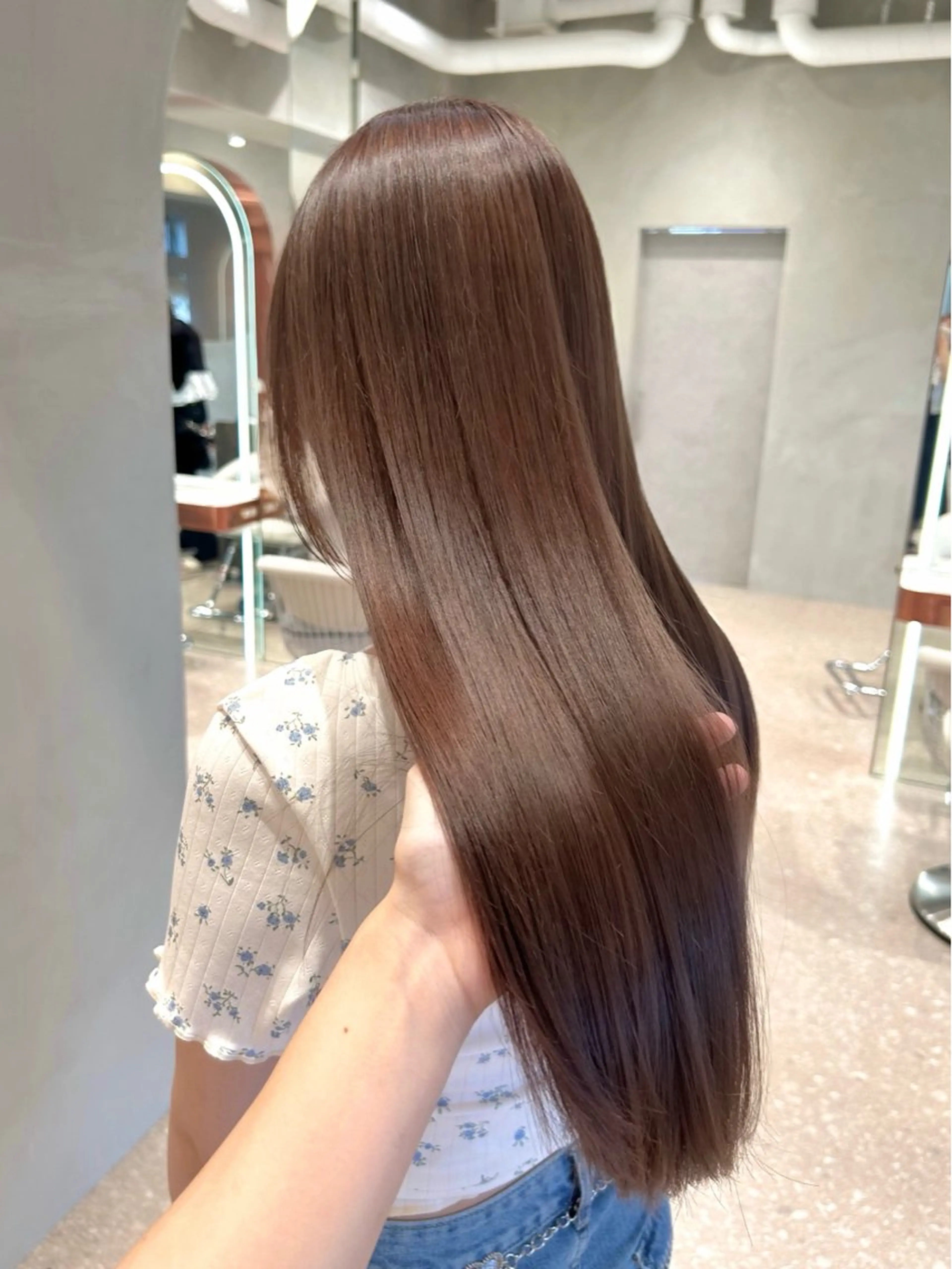 ロング カラー Luce横浜店所属・yuu 🪴 透明感 カラー/メンズパーマのヘアスタイル