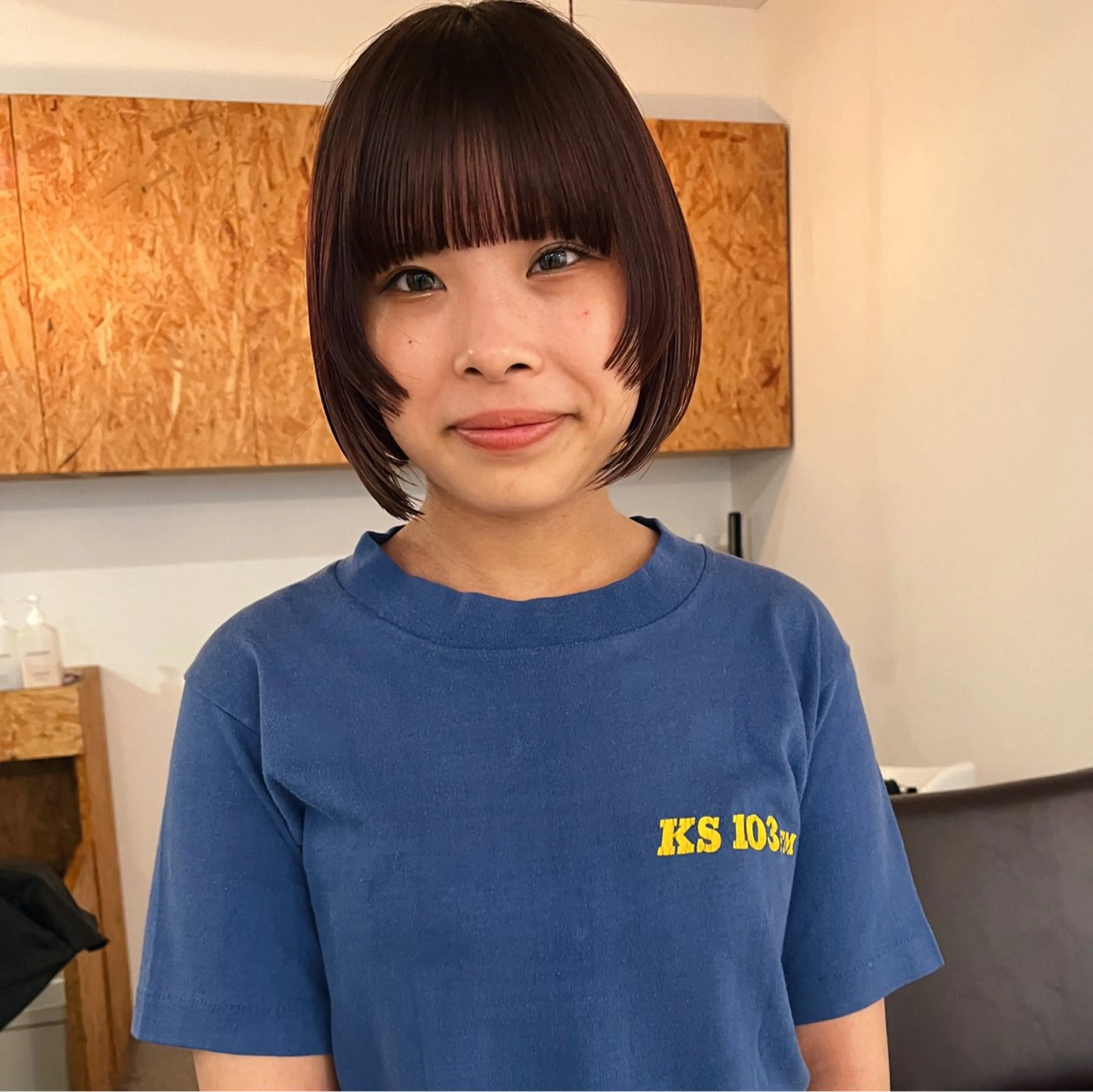 ショート ボブ 暖色/パーマ 🌼クニトウメイのヘアスタイル