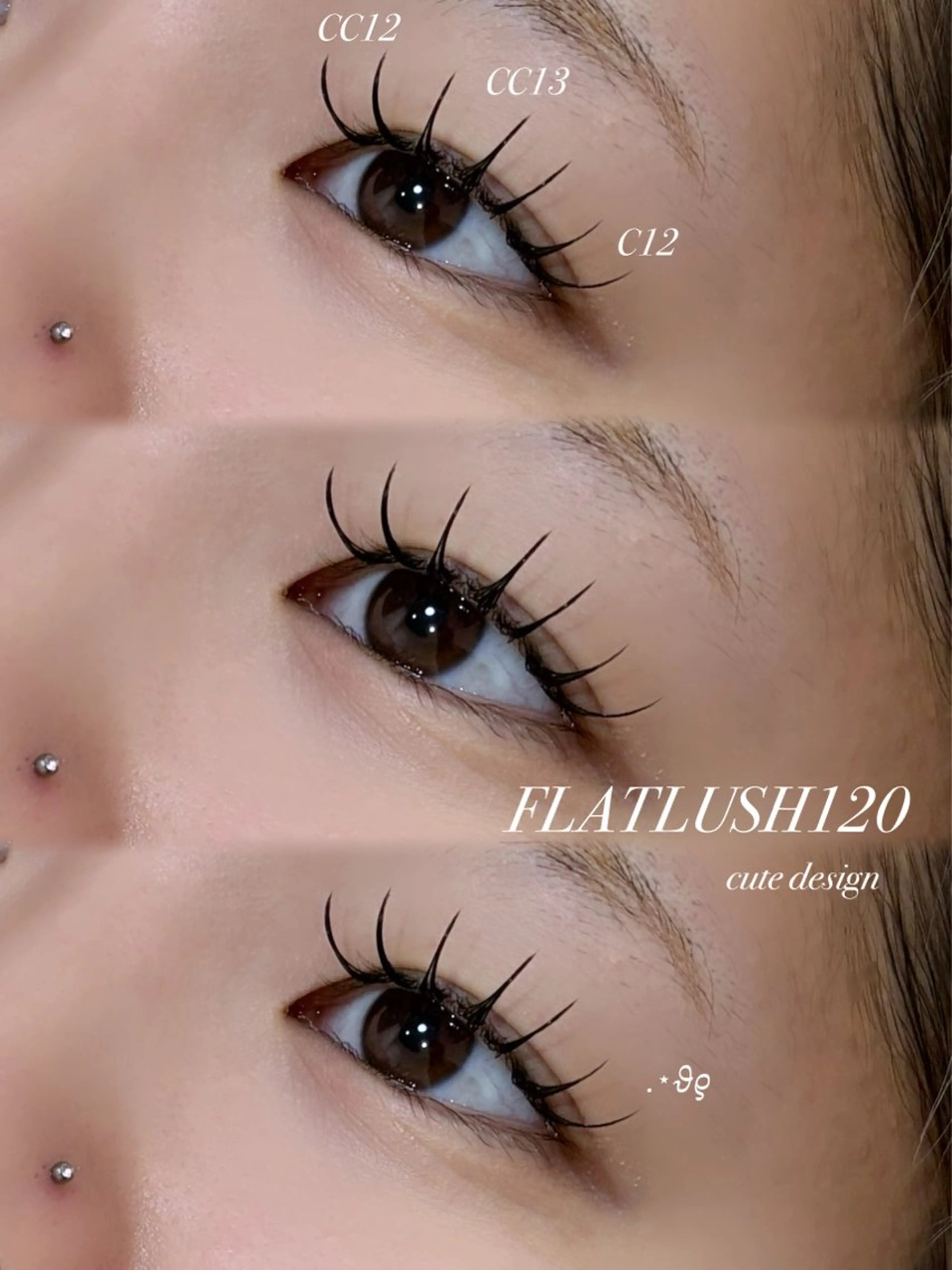 マツエク・マツパ フラットラッシュ CreBiA   eyelash所属・CreBiA🎀 ayaのマツエク・マツパデザイン