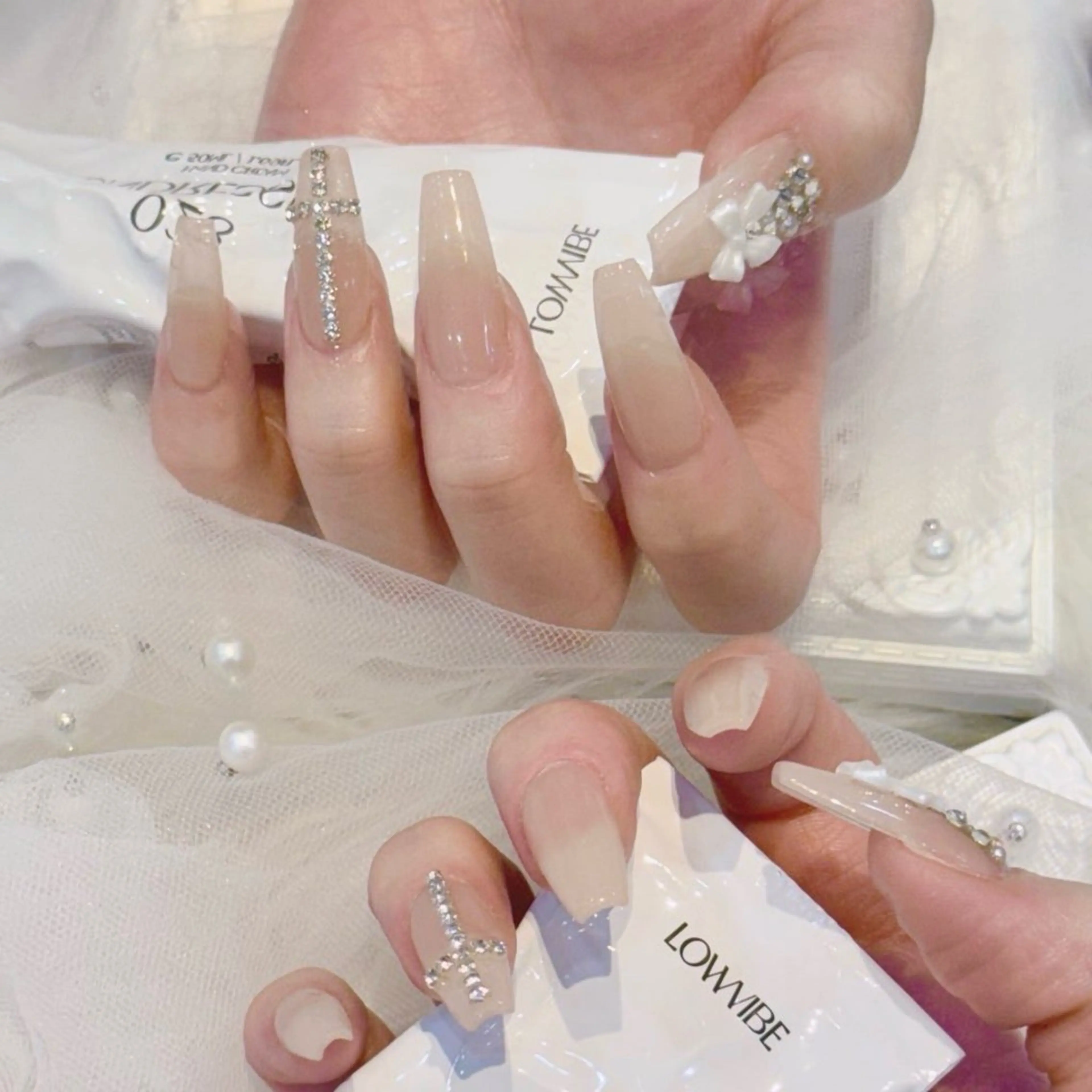 ネイル ネイルチップ 冬ネイル クリスマス garden 榎本のネイルデザイン