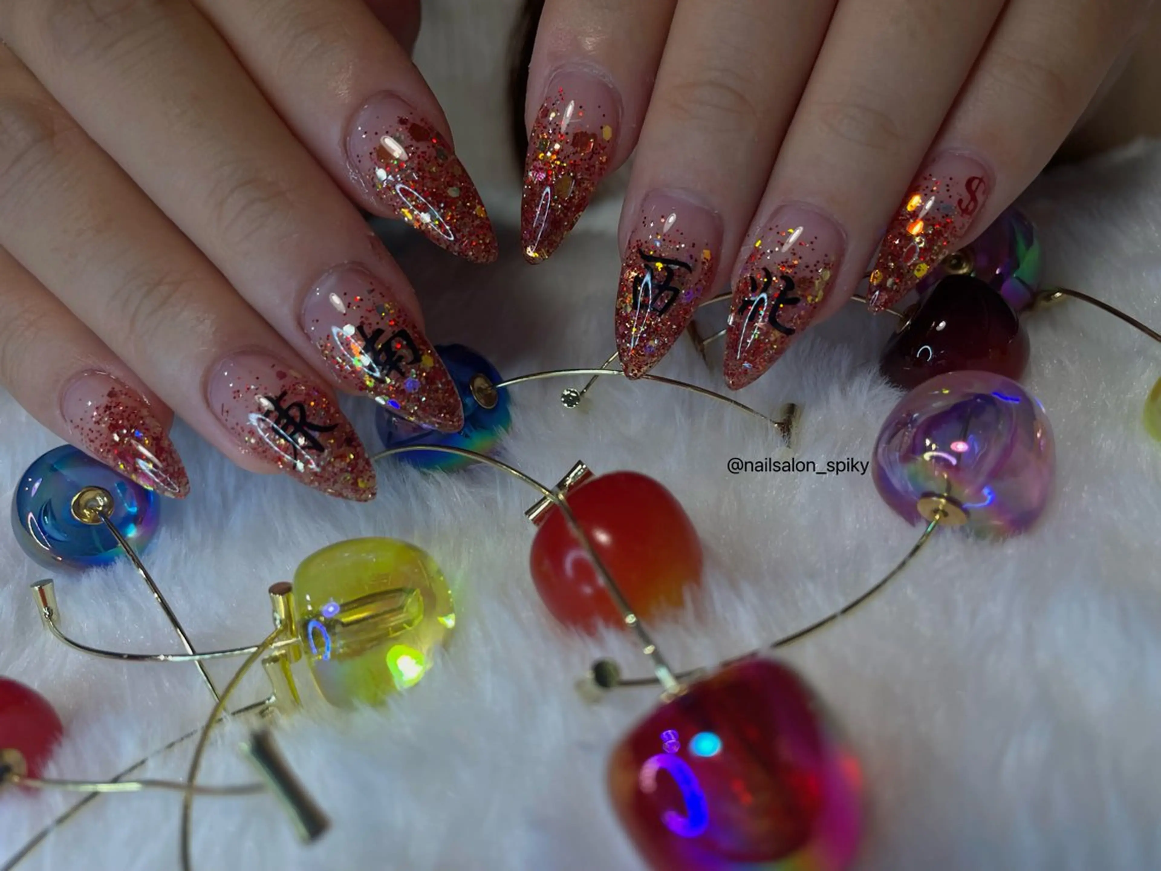 ネイル アートネイル Spiky とうげ ふうかのネイルデザイン