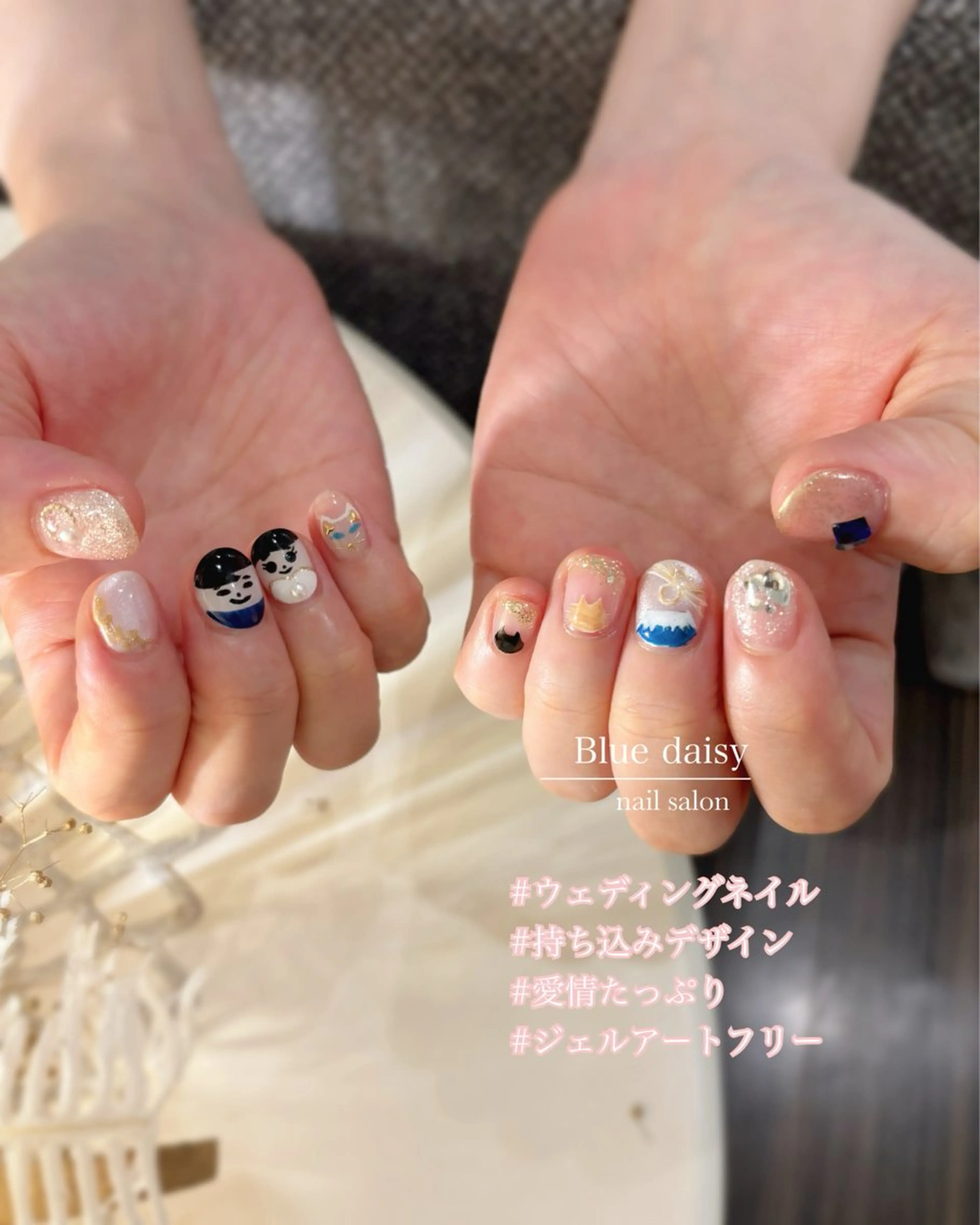 ネイル ジェルネイル マグネットネイル 持ち込み パラジェル ハンドネイル Blue　daisy　栄本店 【ブルーデイジー】所属・Blue daisy 栄本店のネイルデザイン