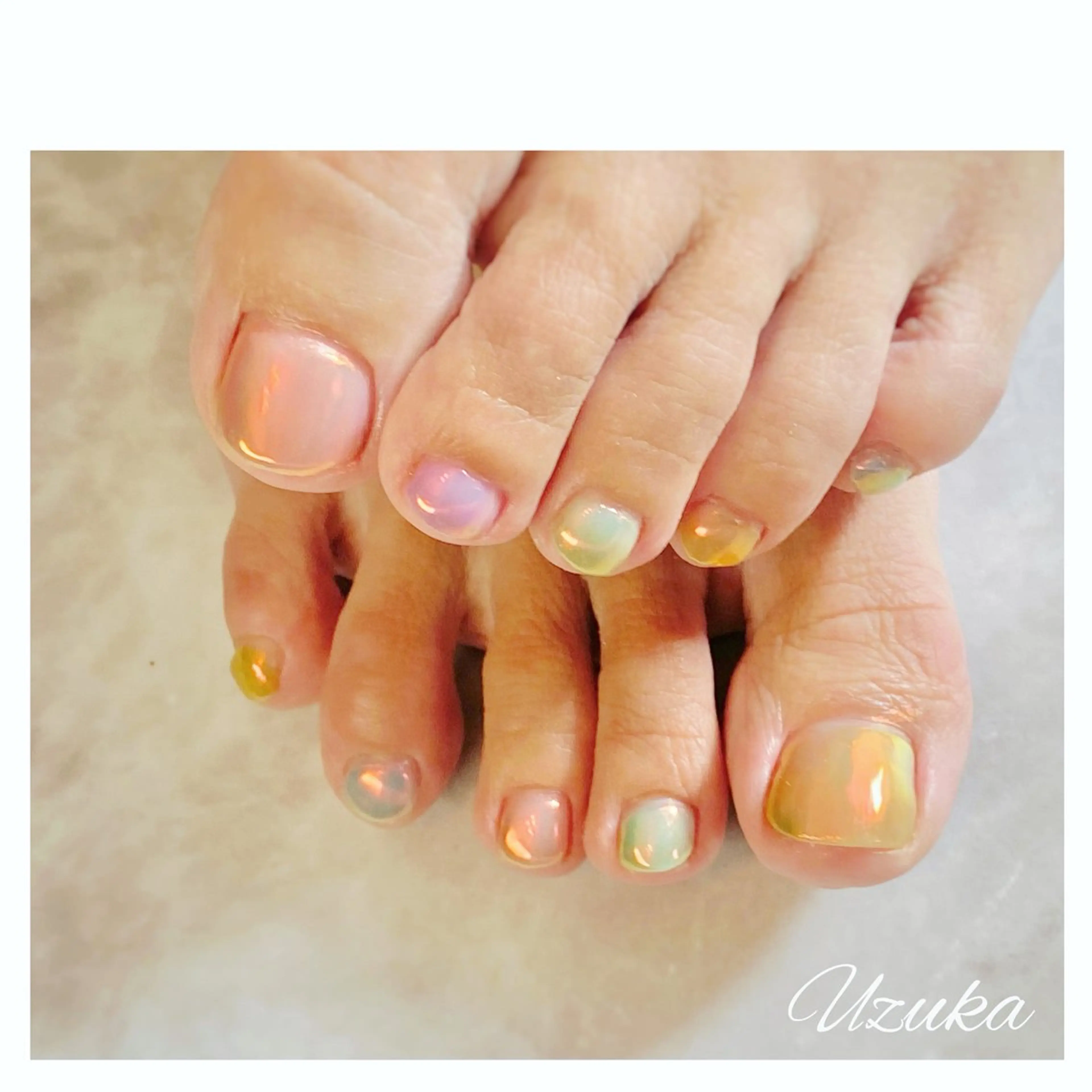 ネイル オーロラネイル 【 enn 】 Uzuka Yukaのネイルデザイン