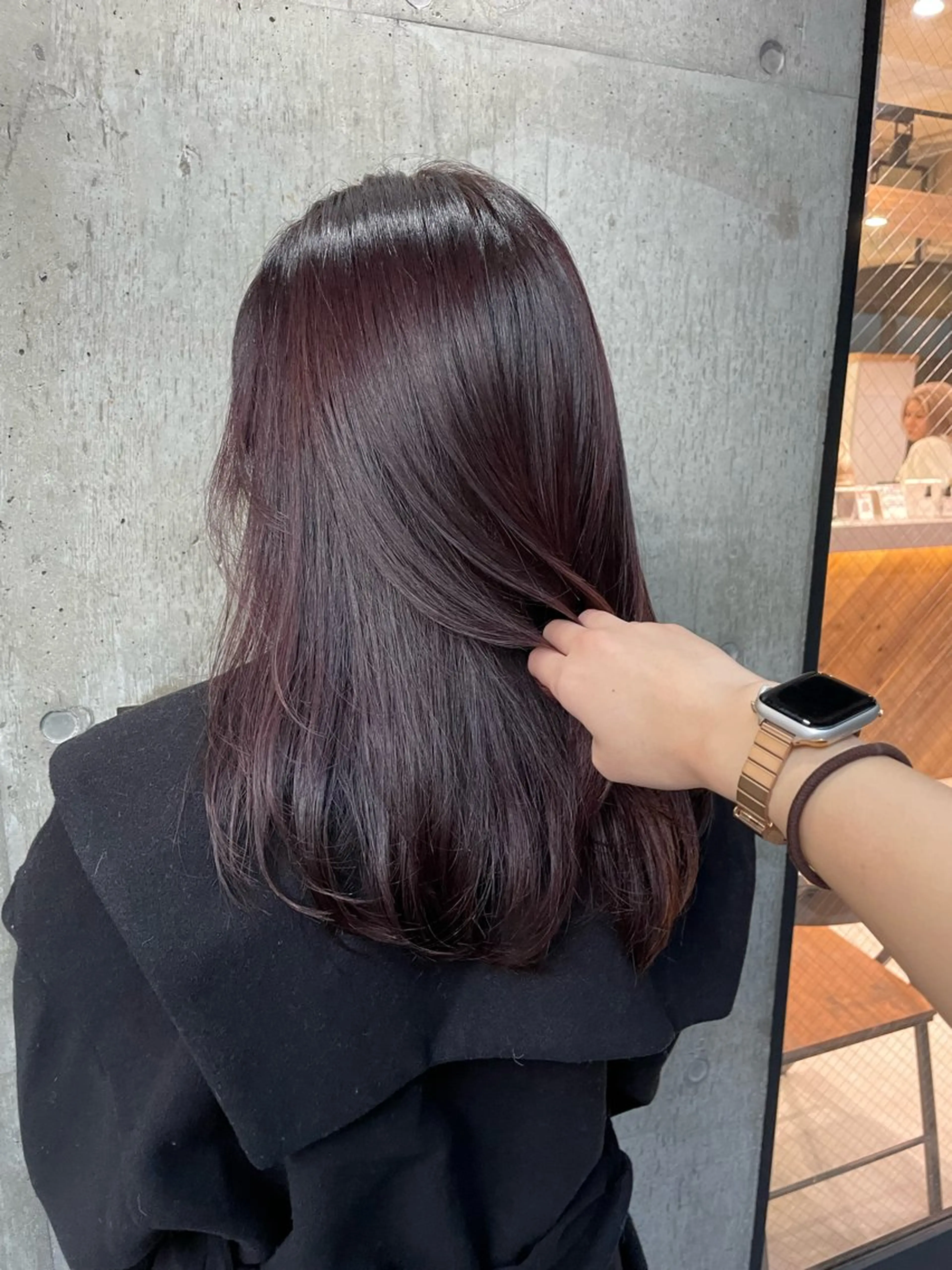 ミディアム カラー ヘアカラー トリートメント ♡ハイライトカラー shinri♡のヘアスタイル