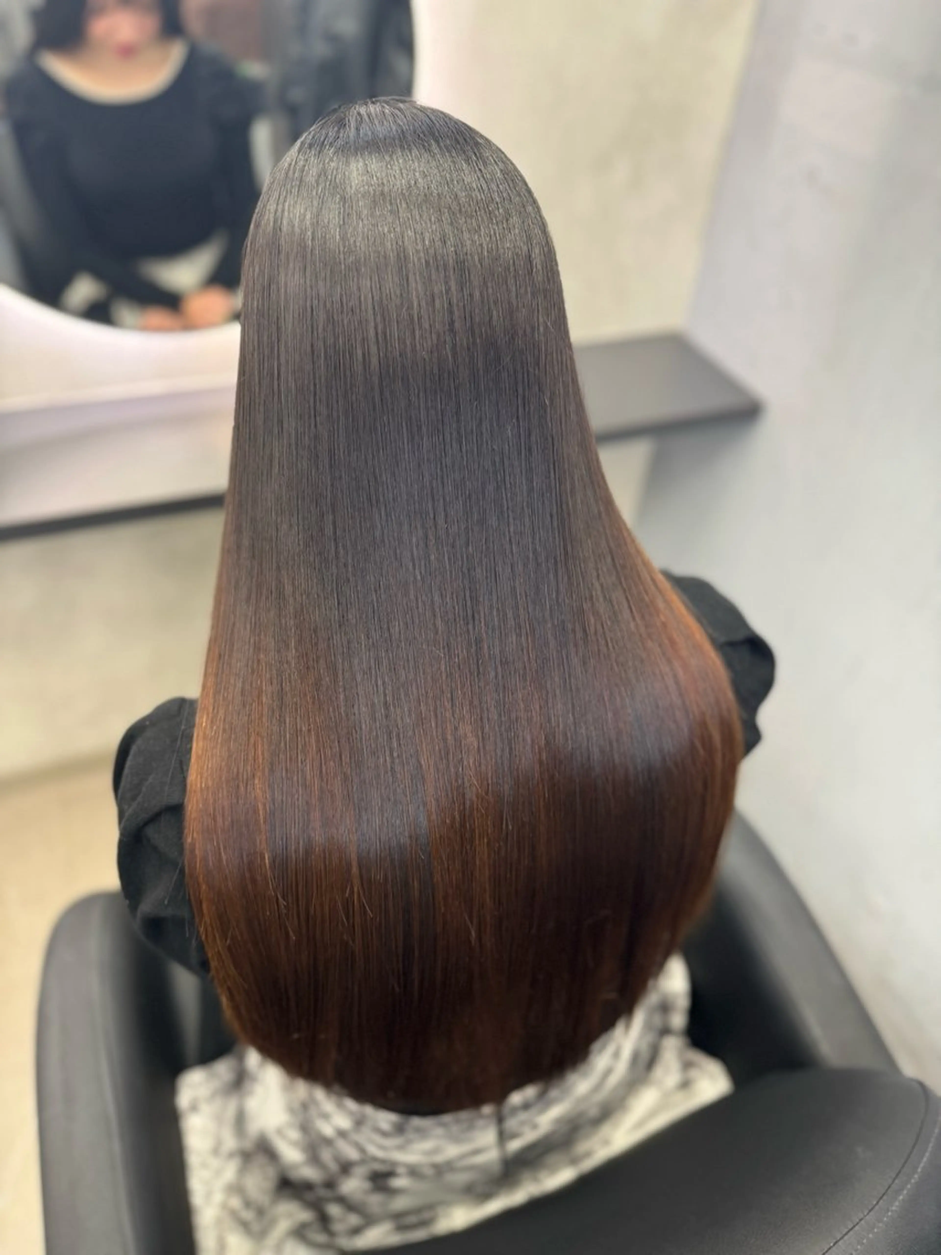 ロング カット 縮毛矯正 トリートメント XYZ所属・縮毛矯正/髪質改善 韓国風/MIKIYAのヘアスタイル