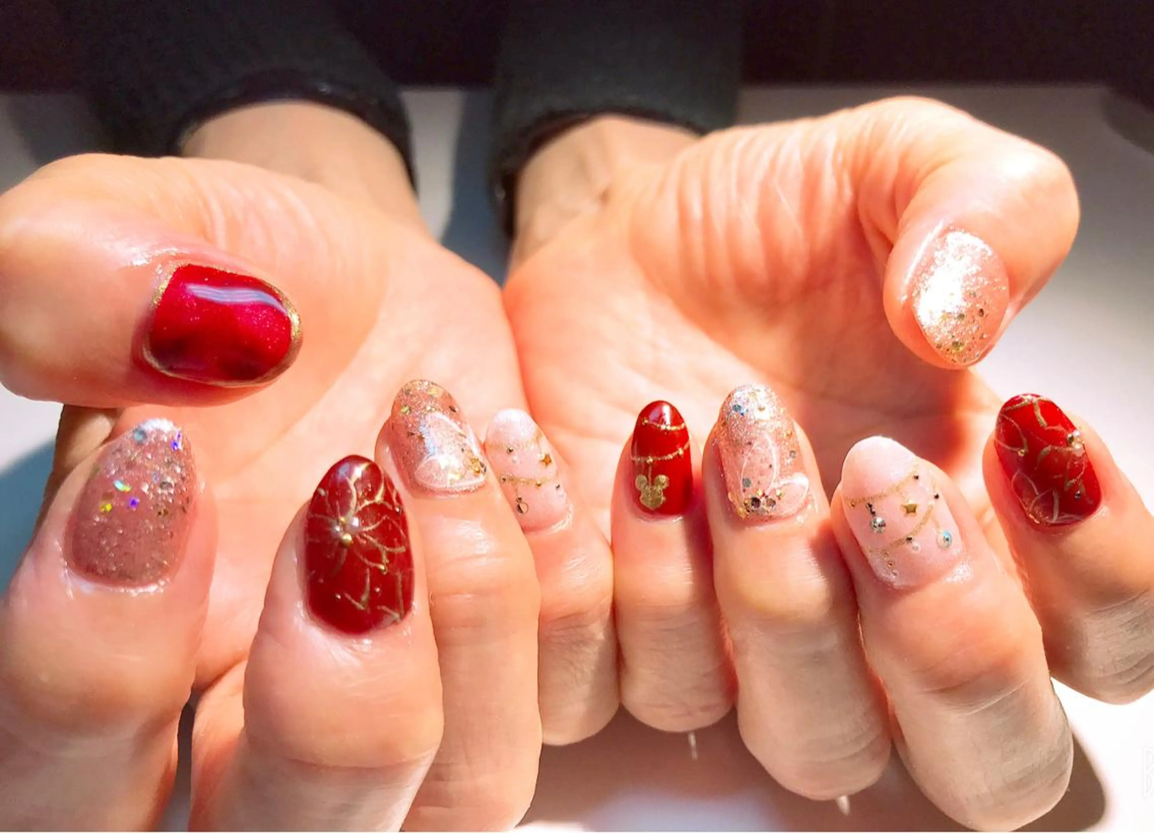 ネイル 冬ネイル クリスマス 吉田  （ネイリスト）のネイルデザイン