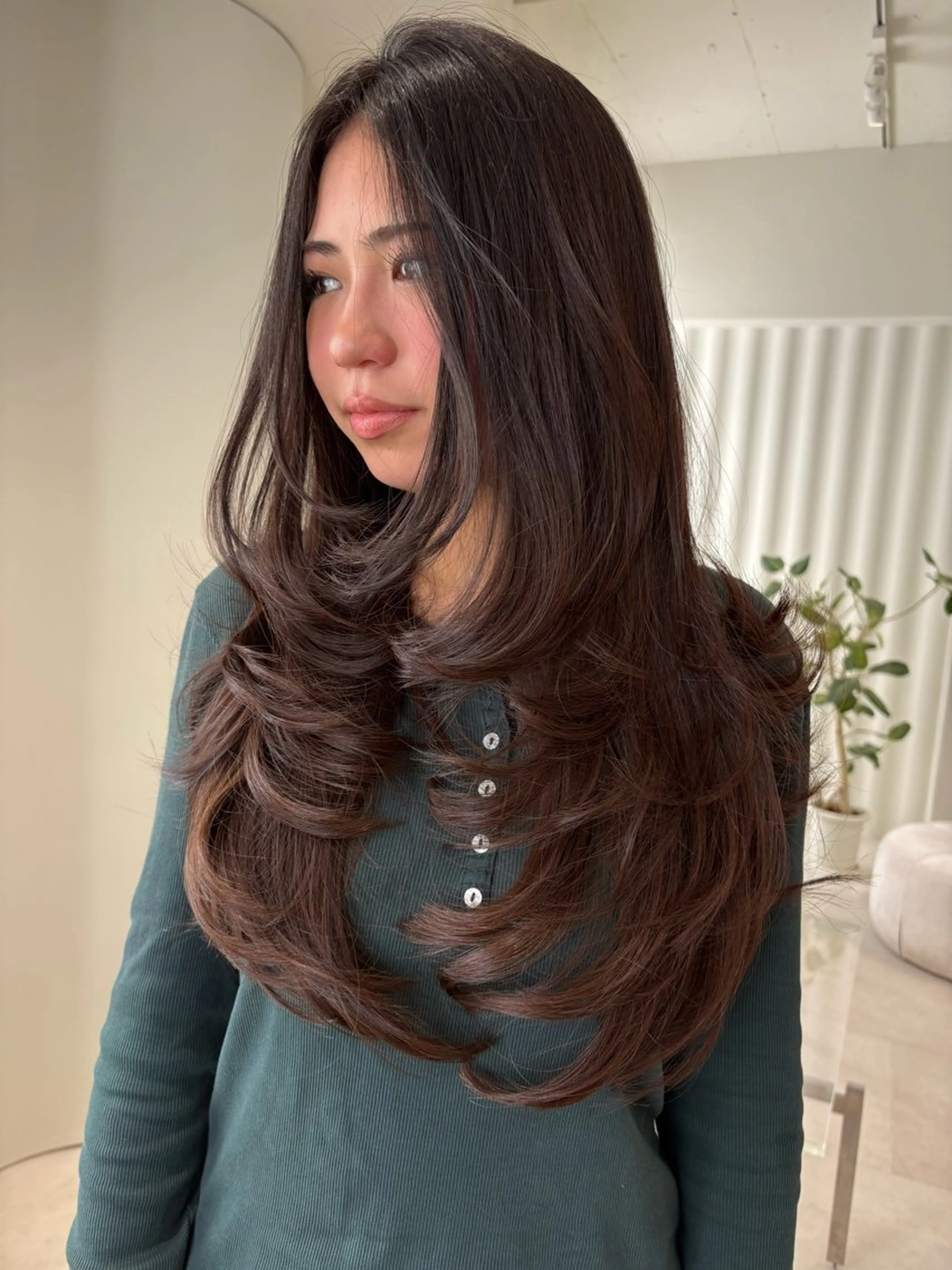 ロング カラー レイヤーカット カット 海外レイヤー /NAGISAのヘアスタイル