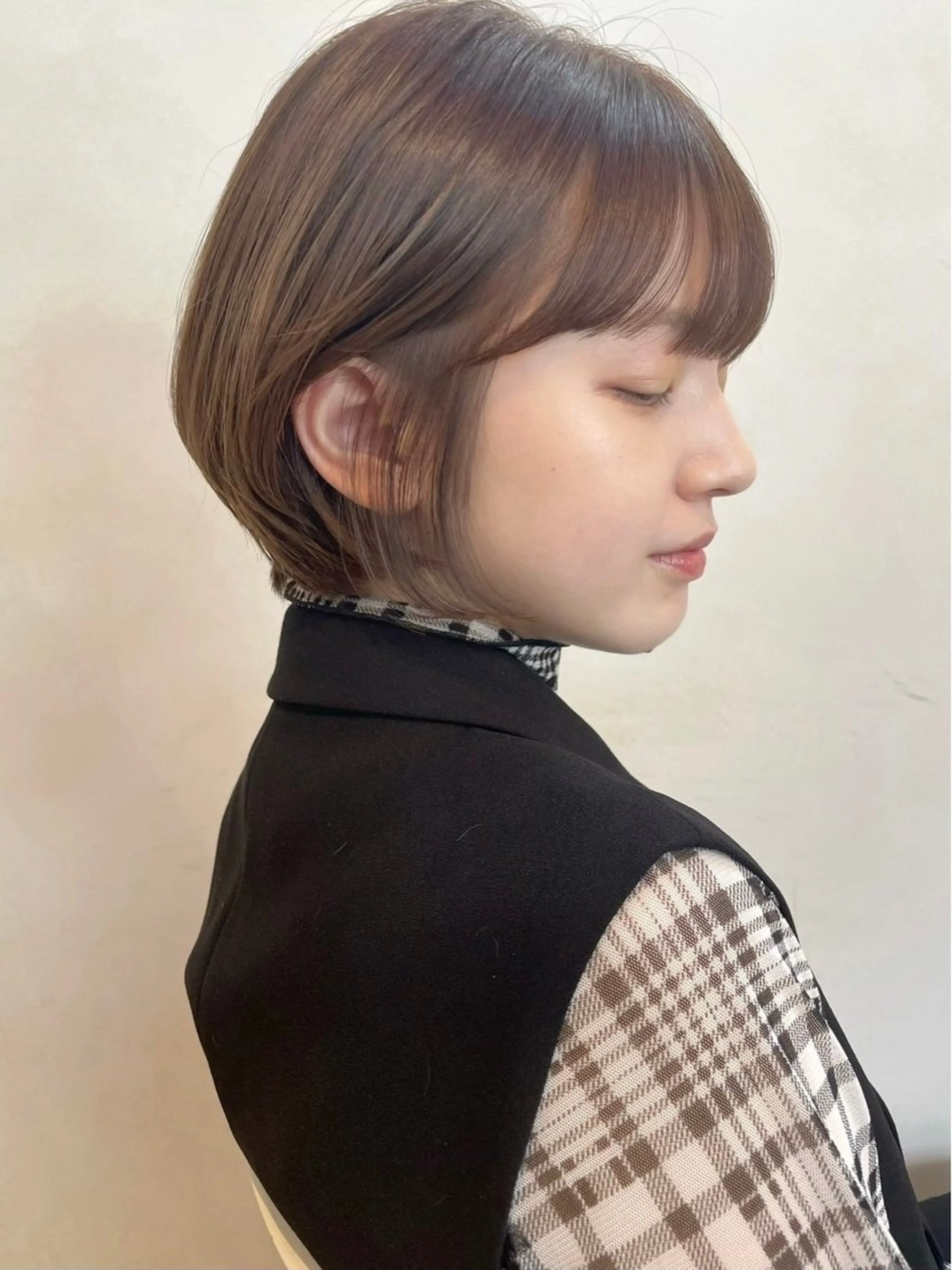 ショート カラー ショートボブ ボブ ショートヘア 神戸ボブ✂️ ioe三宮/田 伸佳のヘアスタイル