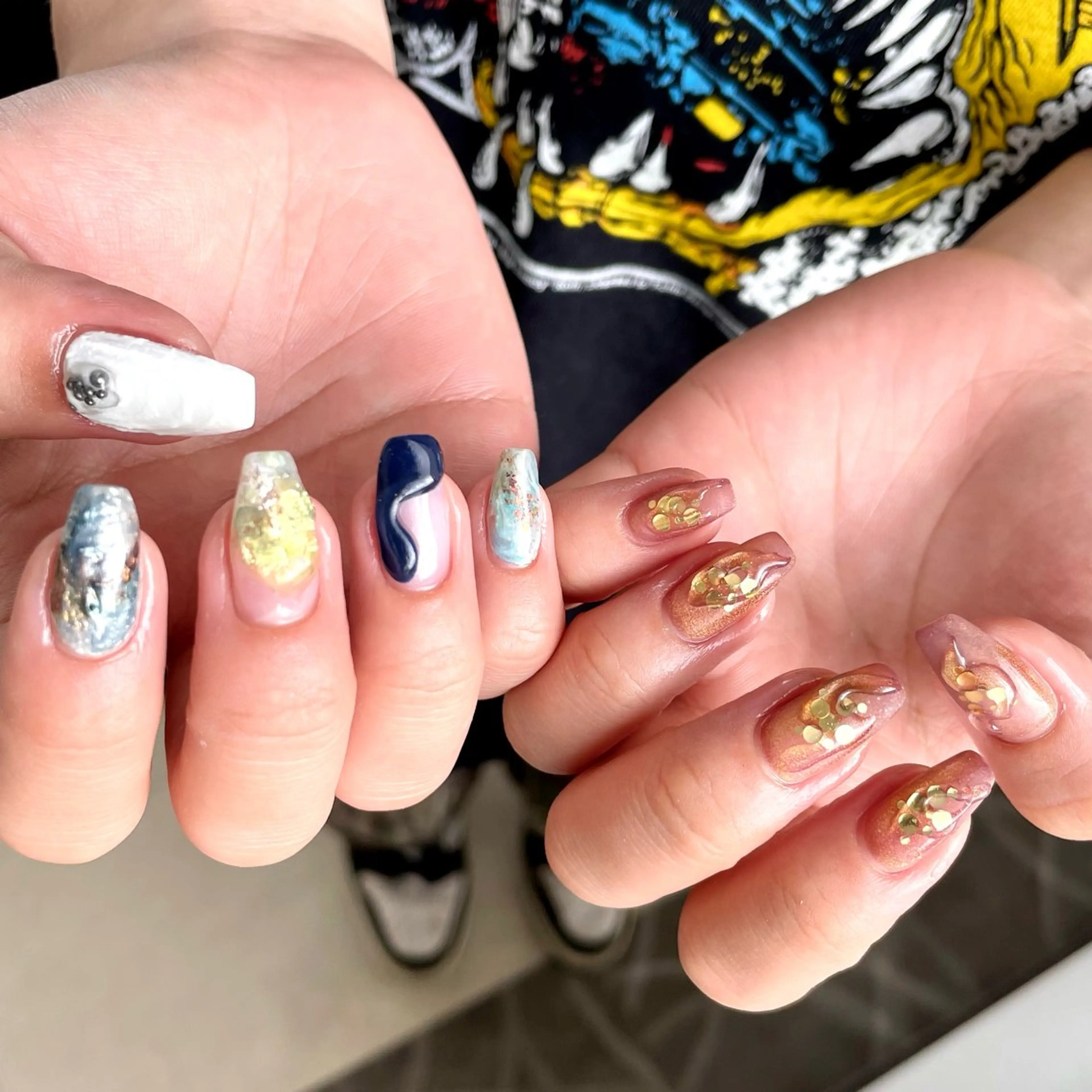 セミロング m kaori𓃟のネイルデザイン