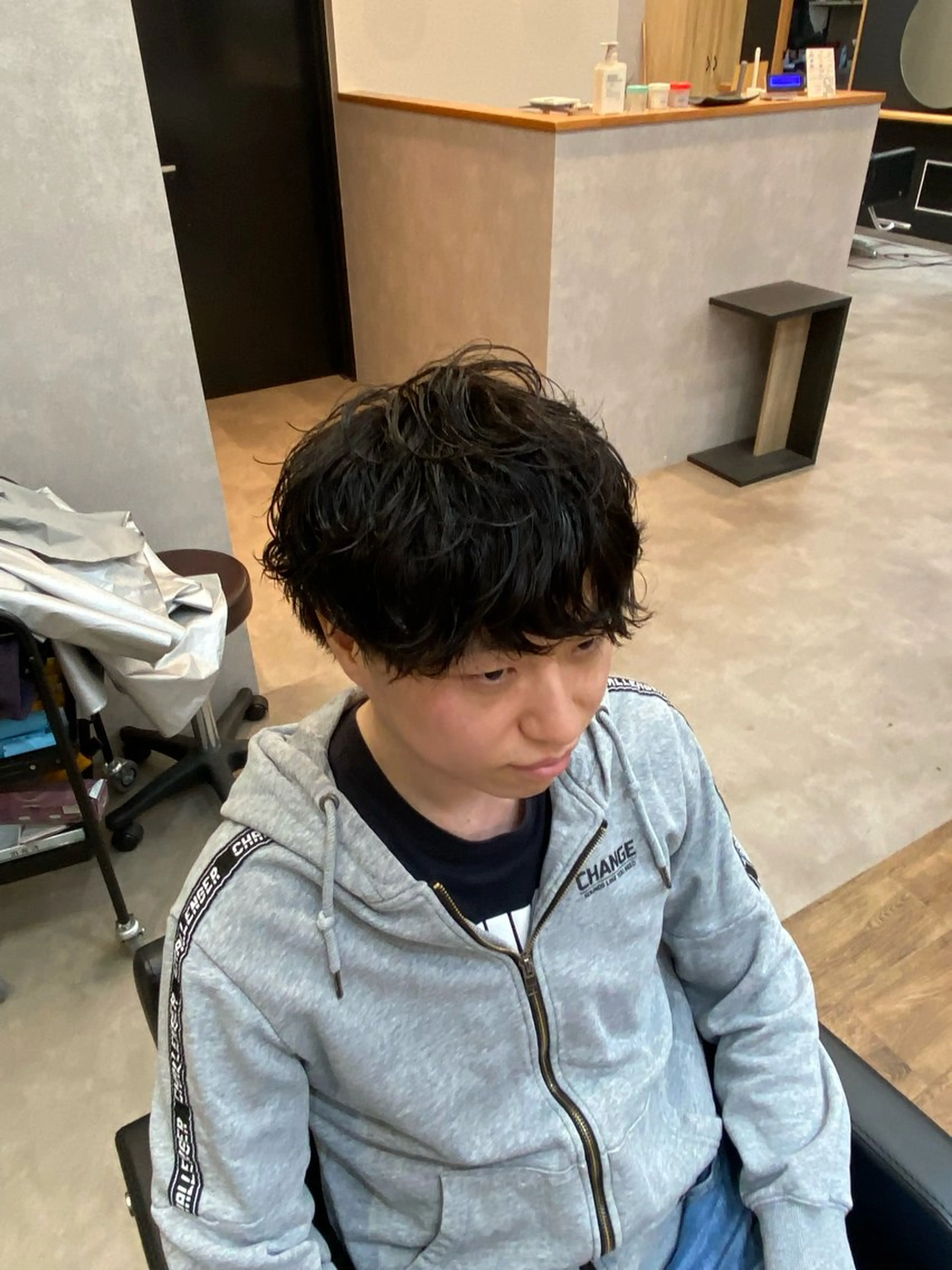 パーマ メンズ カット パーマ well高崎上大類店所属・well高崎上大類町 /湯浅泳作のヘアスタイル