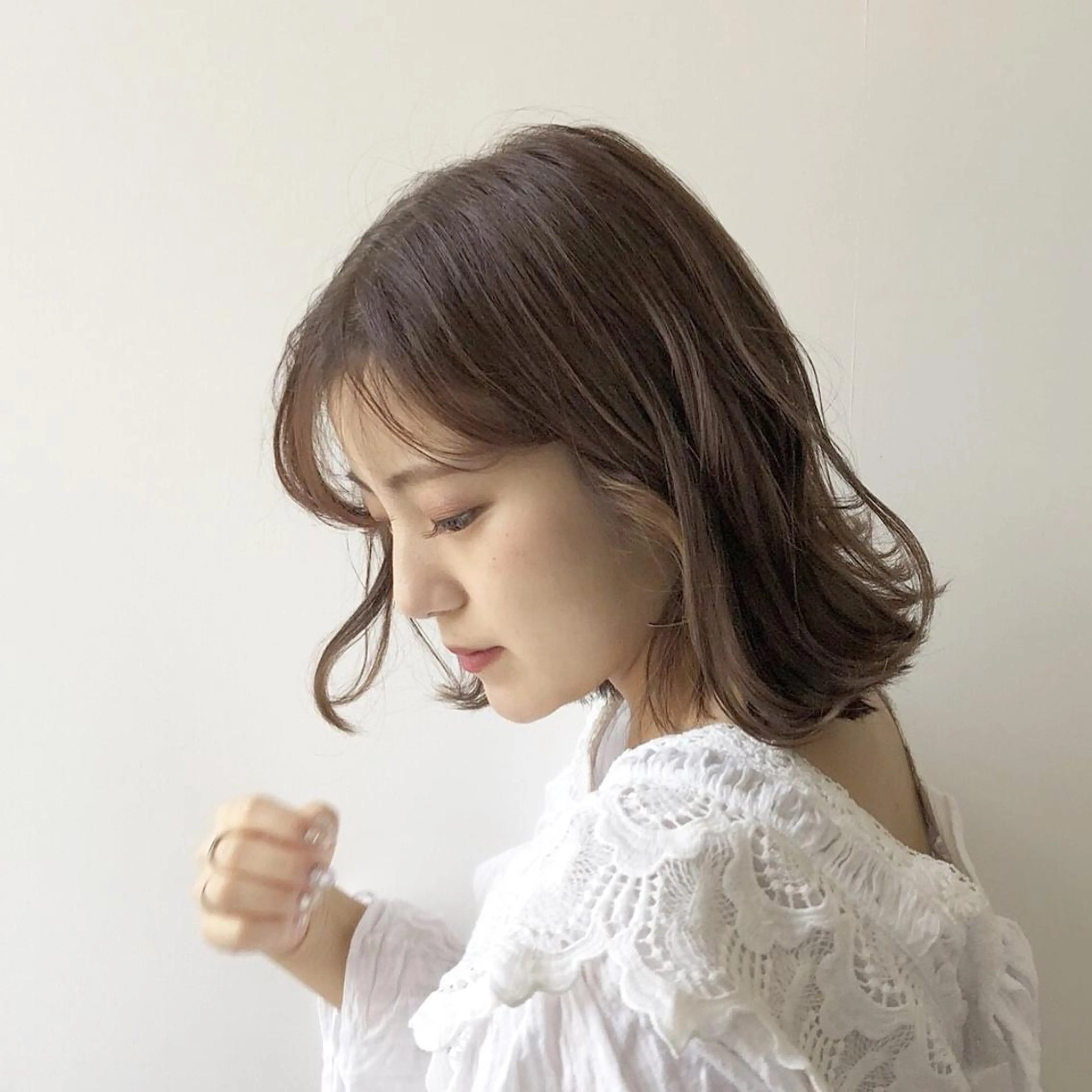 ミディアム カラー ヘアカラー トリートメント 堀江/心斎橋/西大橋 四ツ橋【Vers】のヘアスタイル