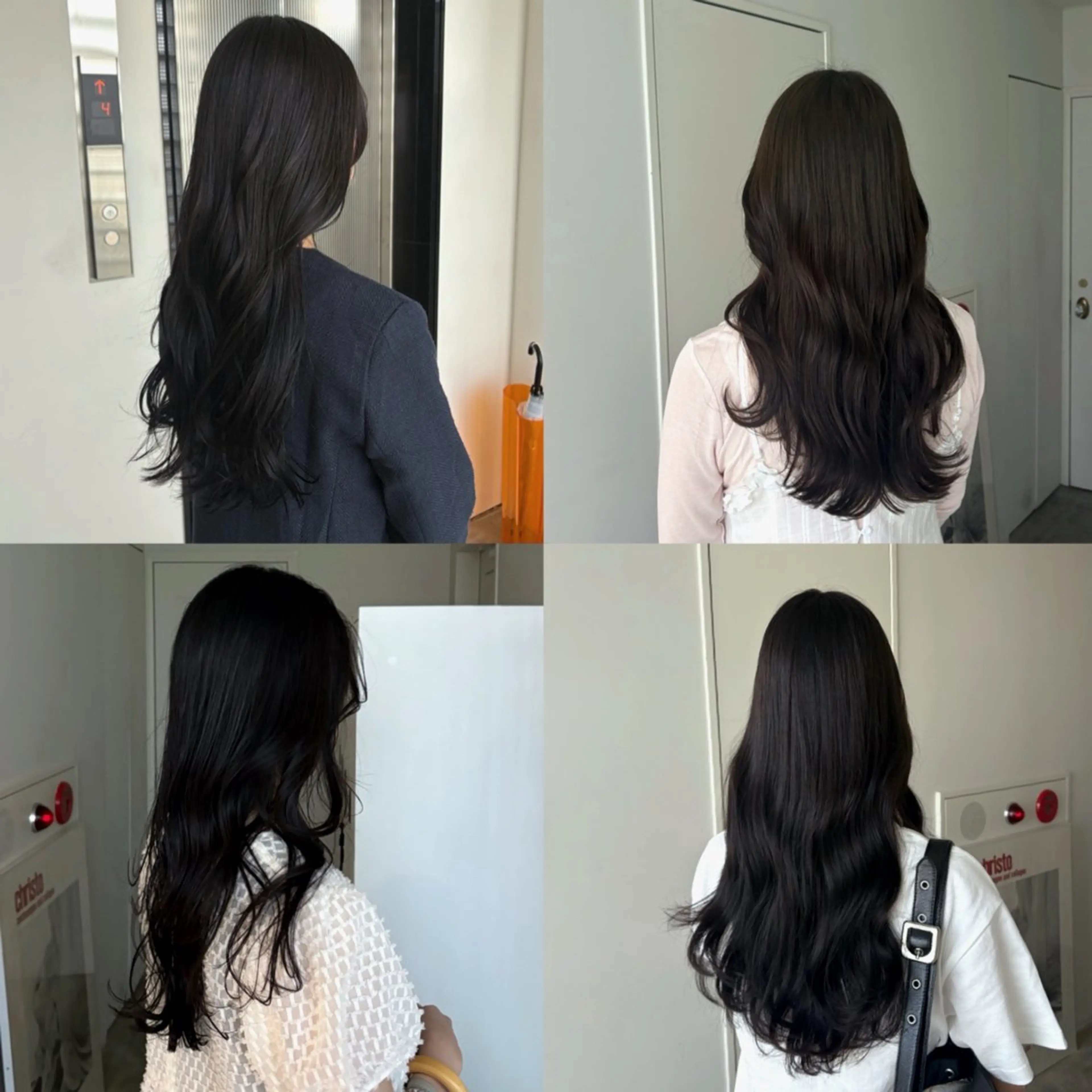 ロング カラー カット ヘアカラー 大阪/梅田 ヨシノヒメカのヘアスタイル