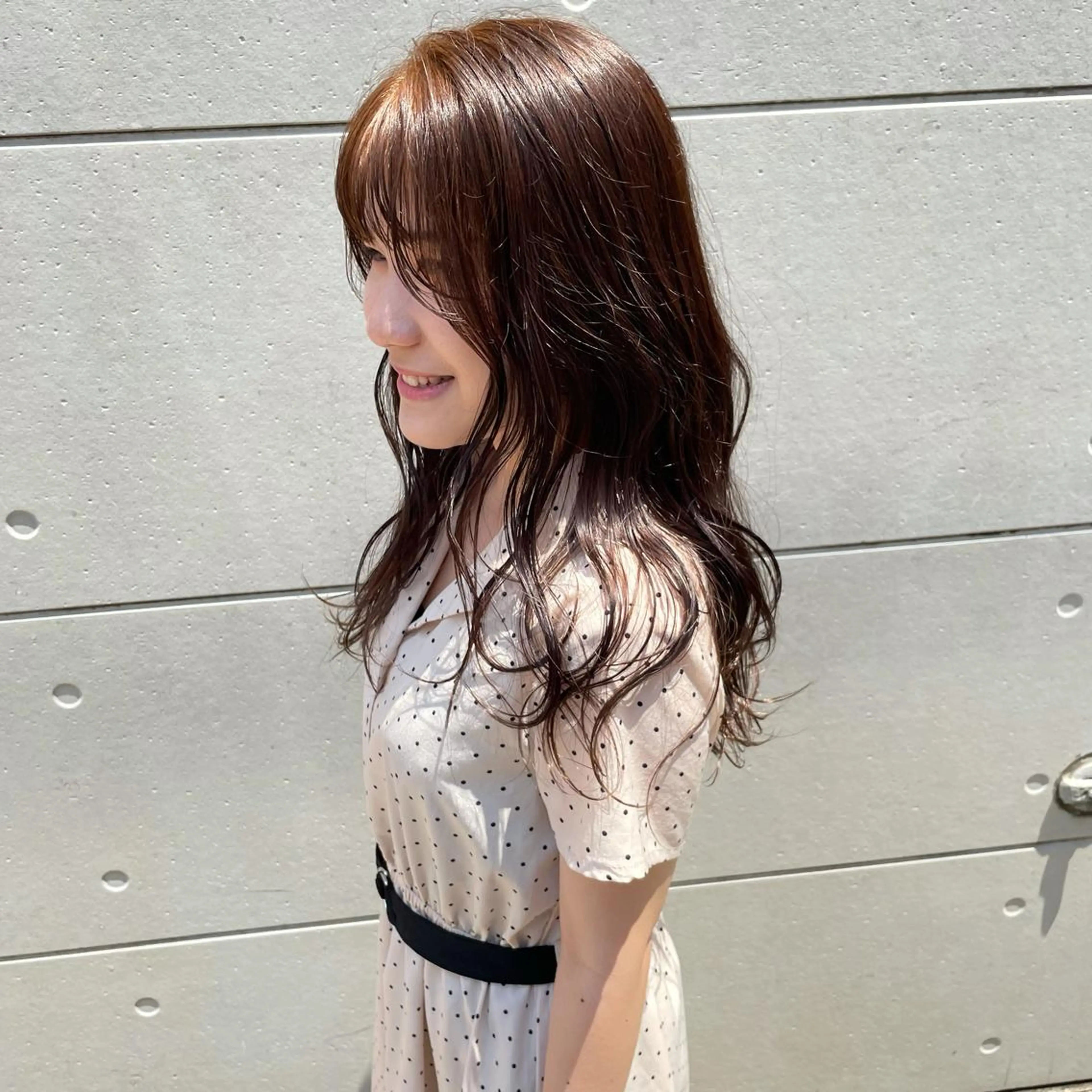 セミロング カラー ブリーチ ブラウンカラー 高橋 みく/ minimのヘアスタイル